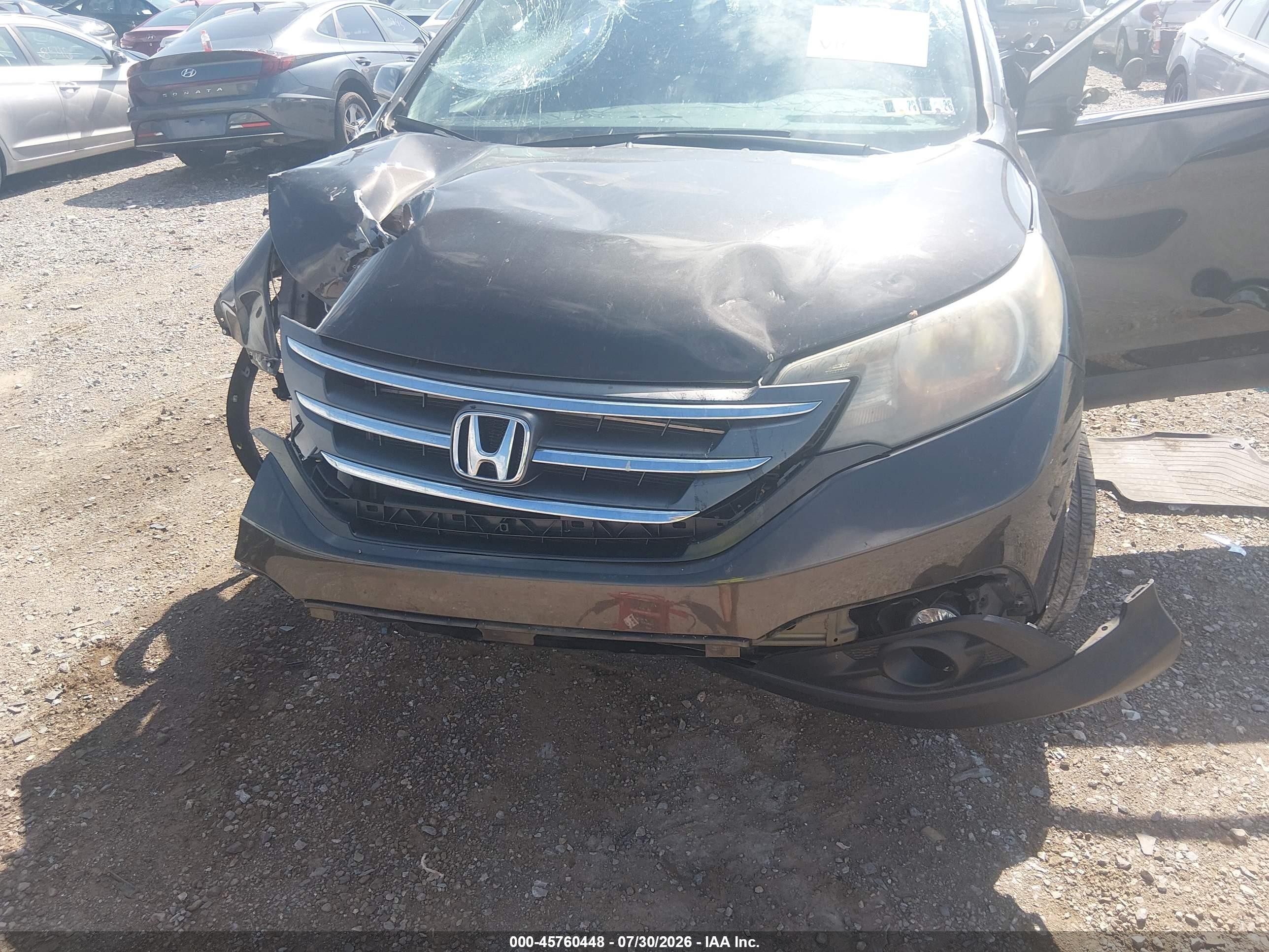2014 Honda Cr-v Ex-l Black vin: 5J6RM4H78EL010912