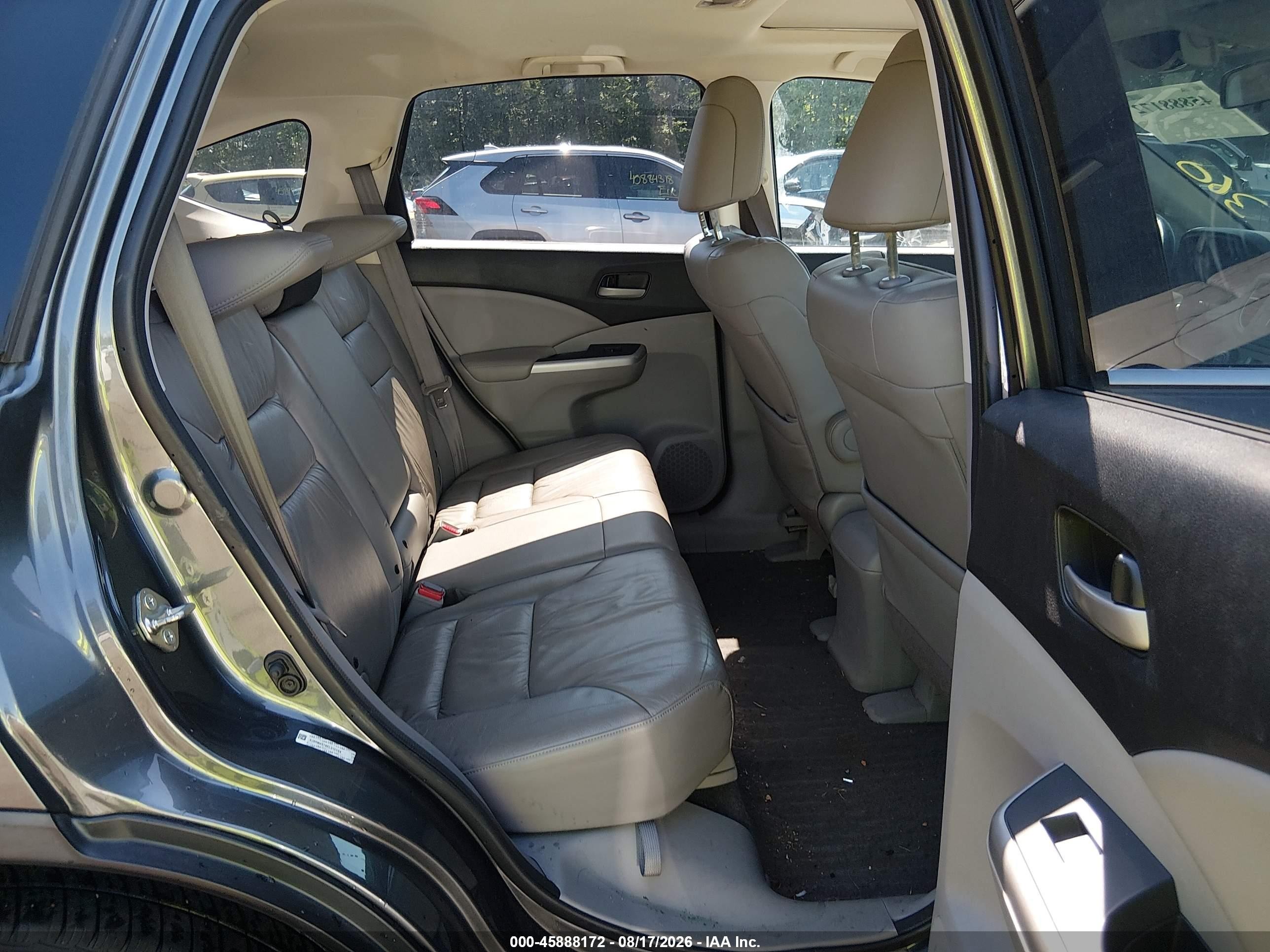 2014 Honda Cr-v Ex-l Серый vin: 5J6RM4H78EL012059
