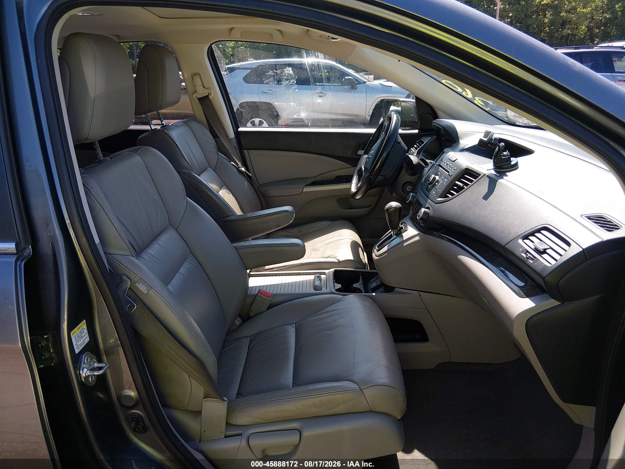 2014 Honda Cr-v Ex-l Серый vin: 5J6RM4H78EL012059