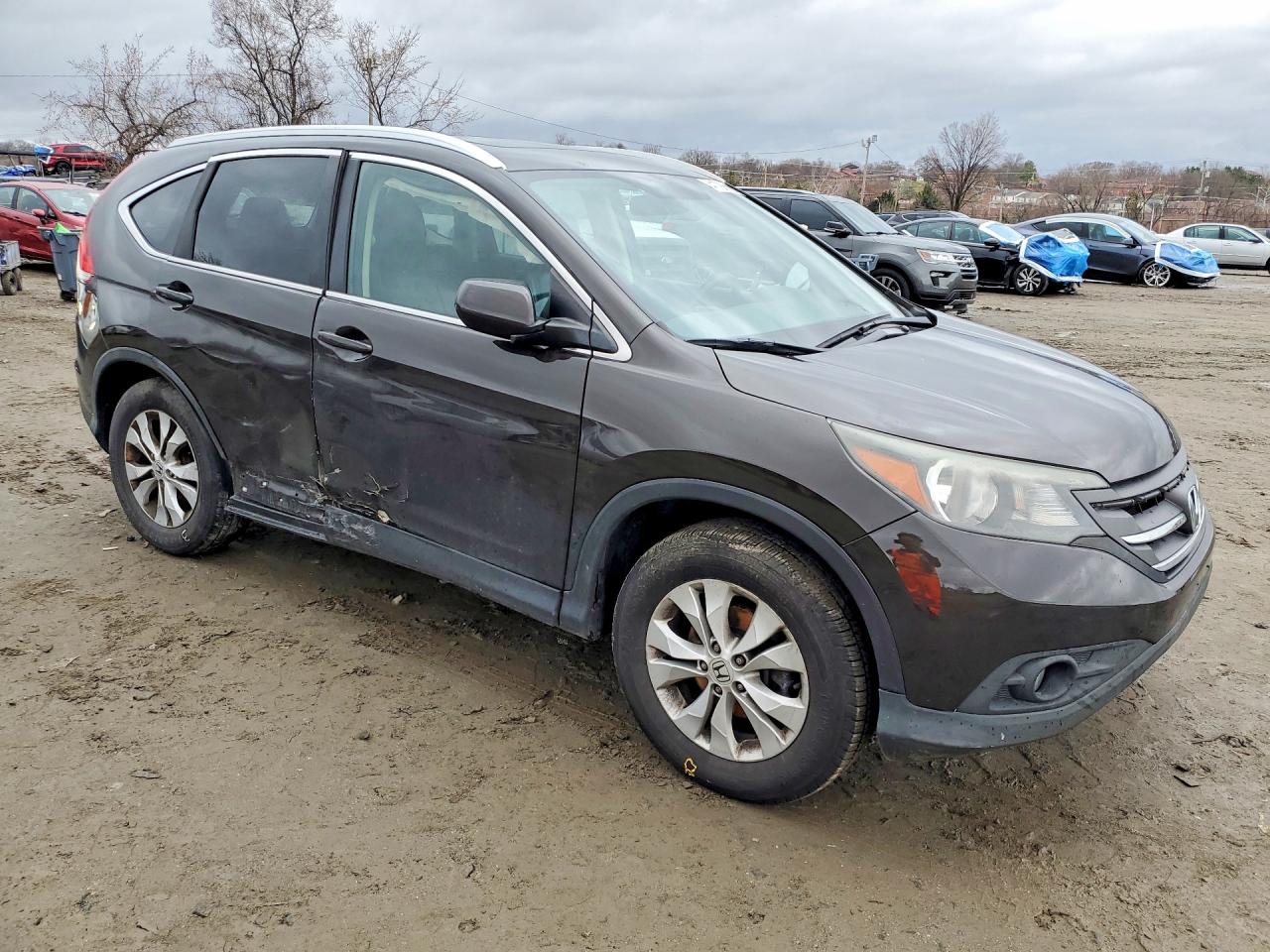 2014 Honda Cr-v Exl Brown vin: 5J6RM4H78EL017259