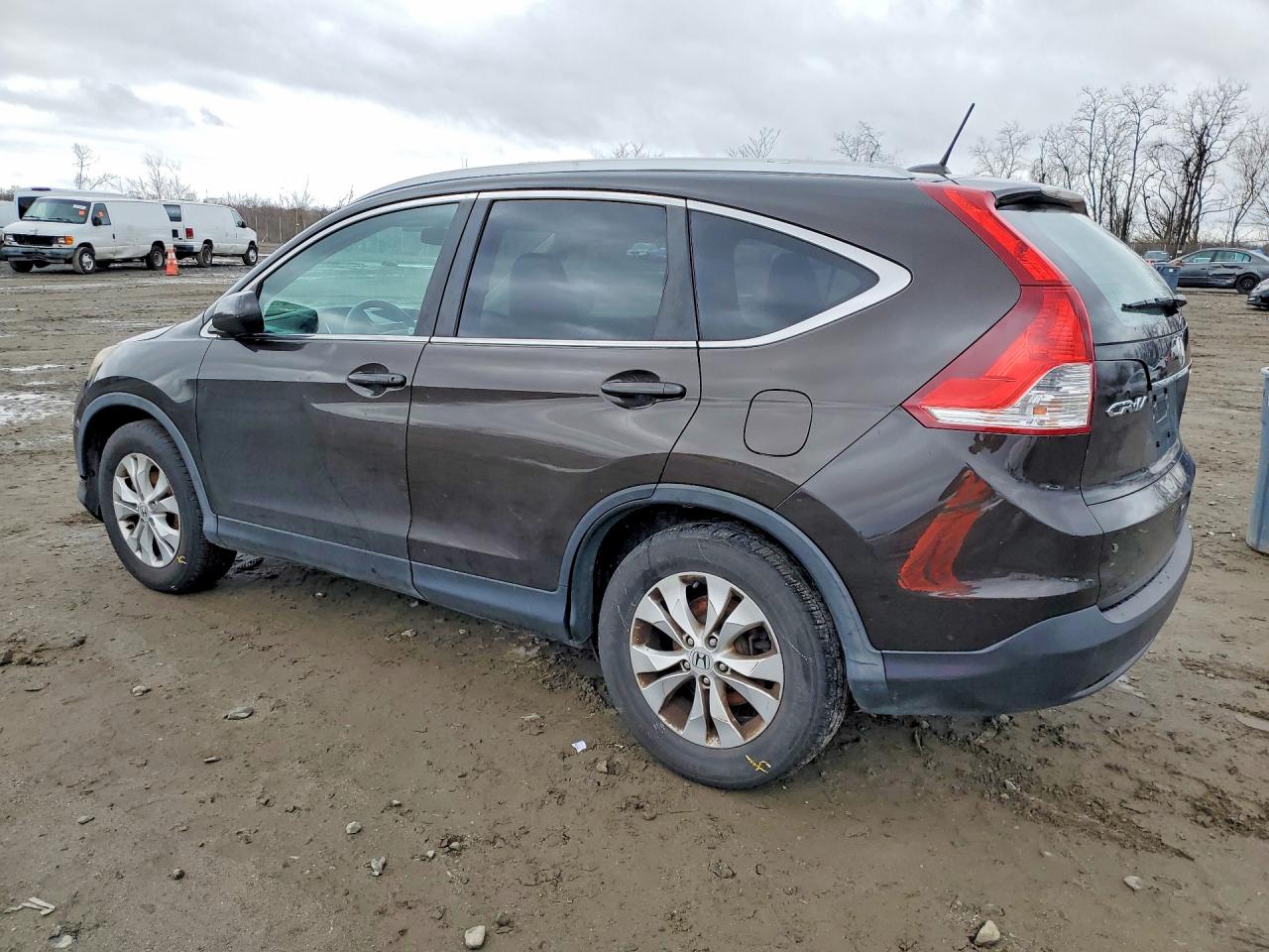 2014 Honda Cr-v Exl Brown vin: 5J6RM4H78EL017259