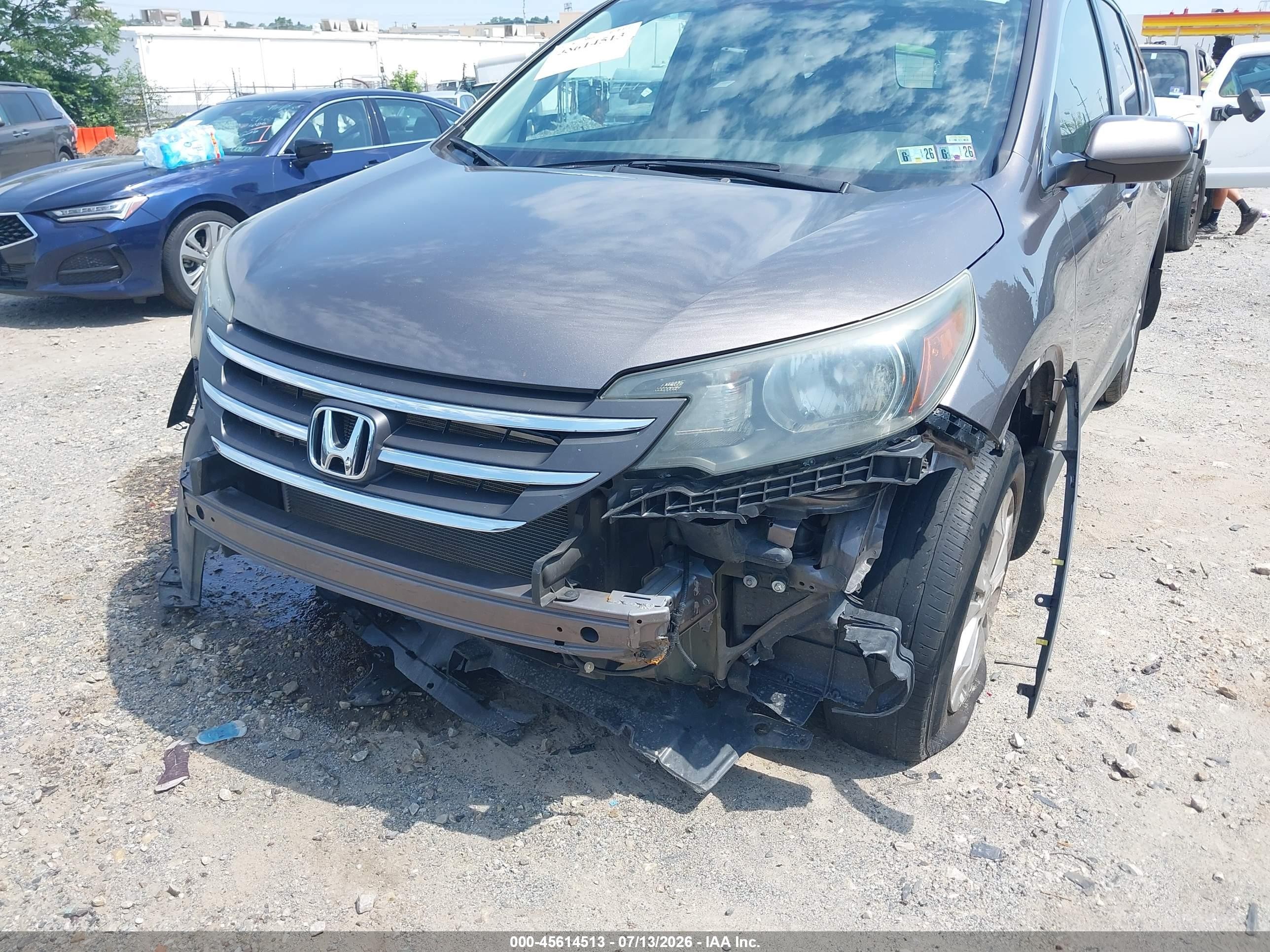 2014 Honda Cr-v Ex-l Brown vin: 5J6RM4H78EL017567