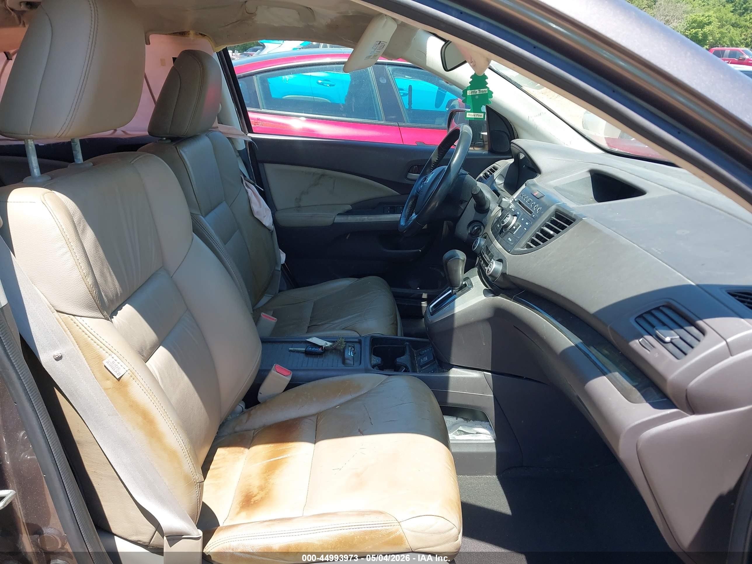 2014 Honda Cr-v Ex-l Gray vin: 5J6RM4H78EL019643