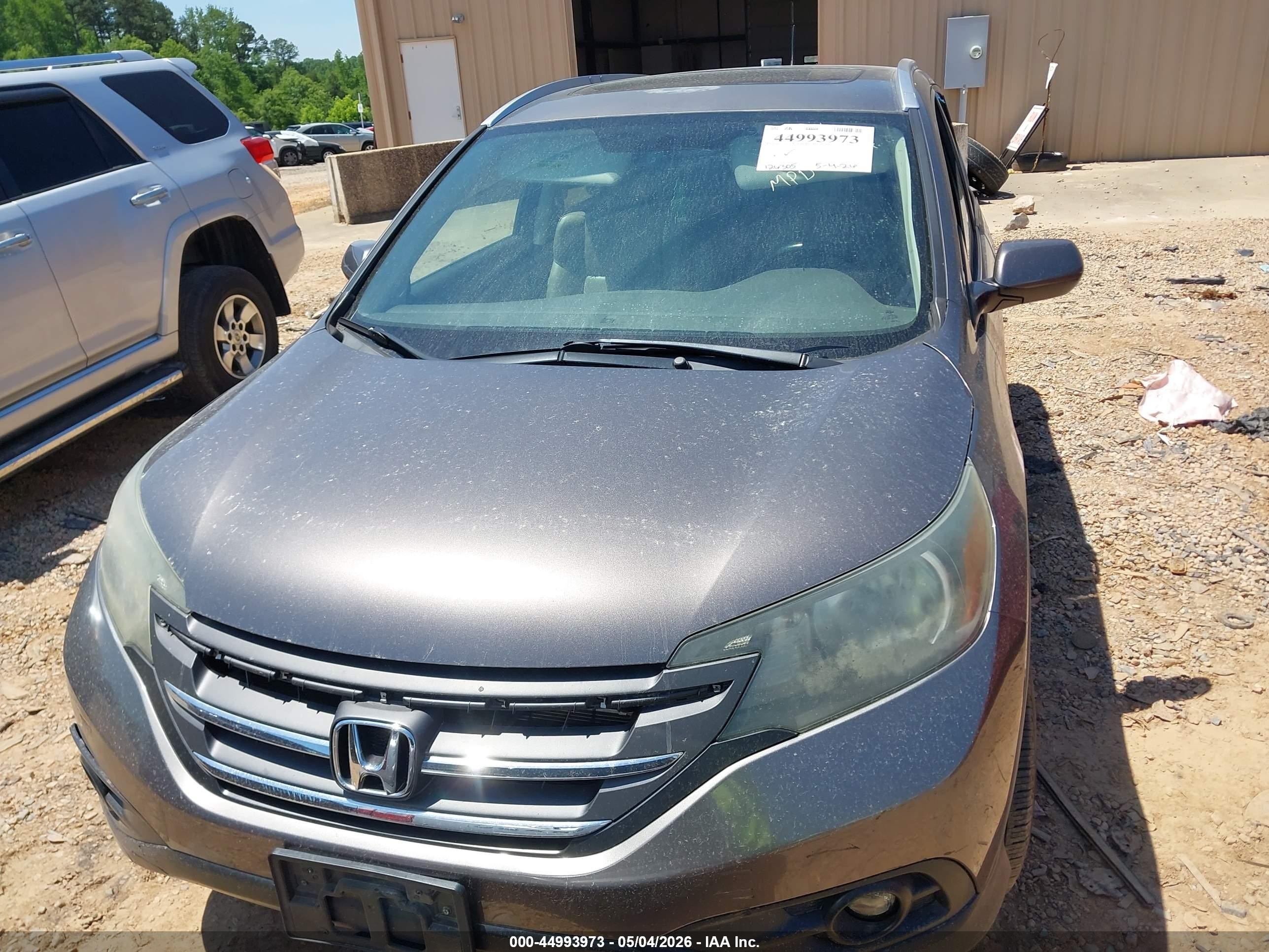 2014 Honda Cr-v Ex-l Gray vin: 5J6RM4H78EL019643