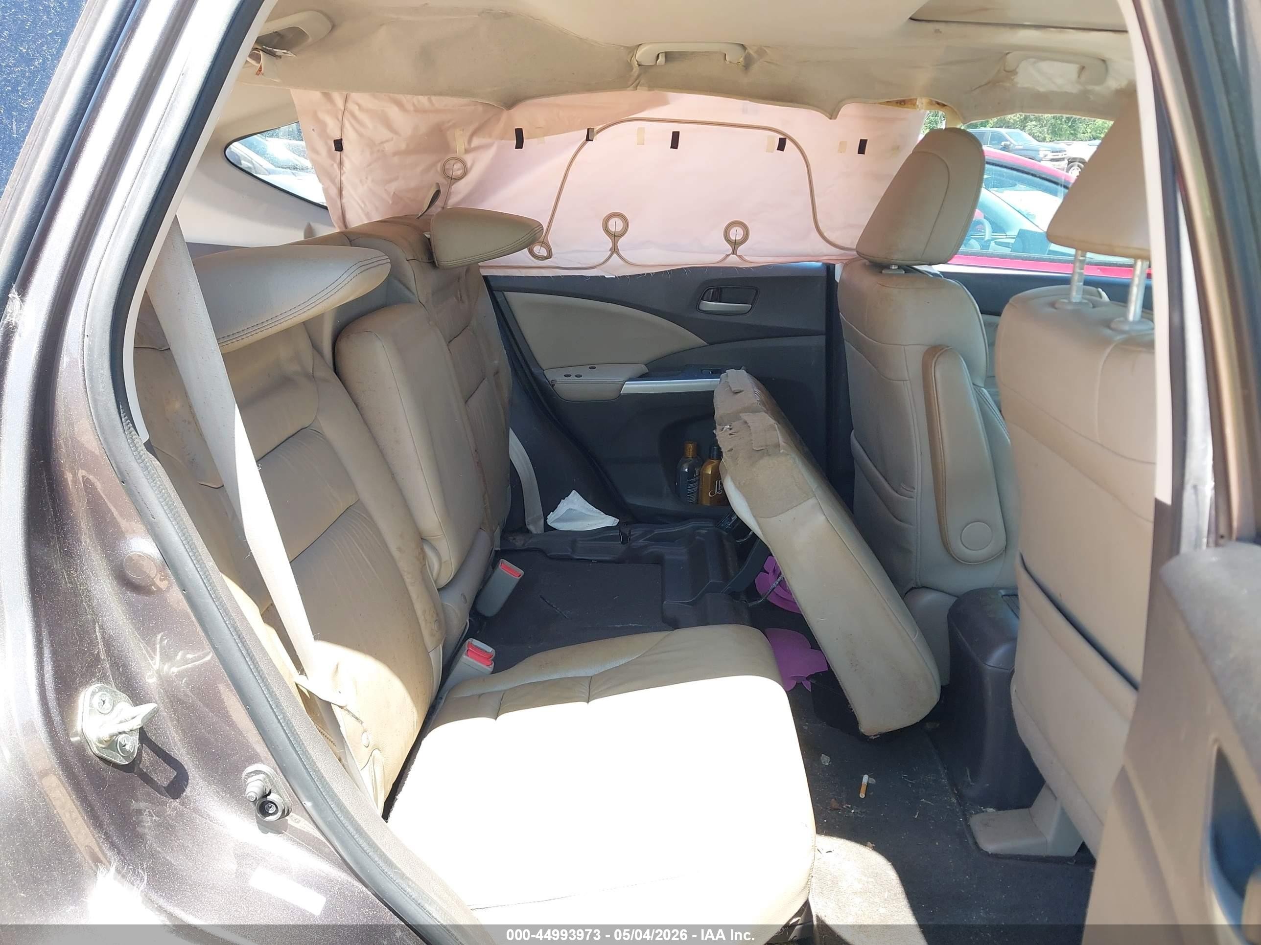 2014 Honda Cr-v Ex-l Gray vin: 5J6RM4H78EL019643