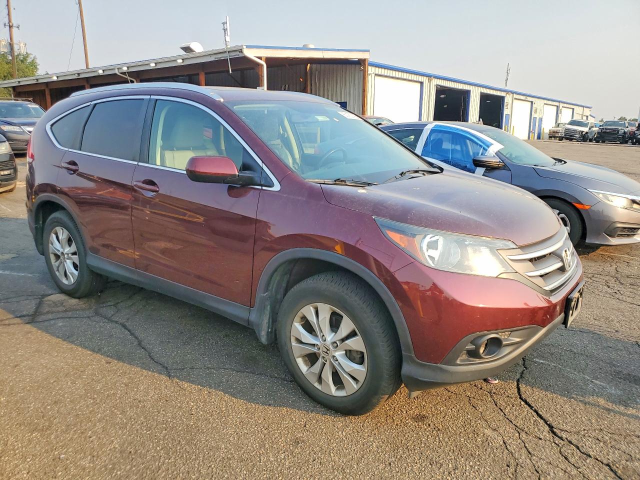 2014 Honda Cr-v Exl Maroon vin: 5J6RM4H78EL043845