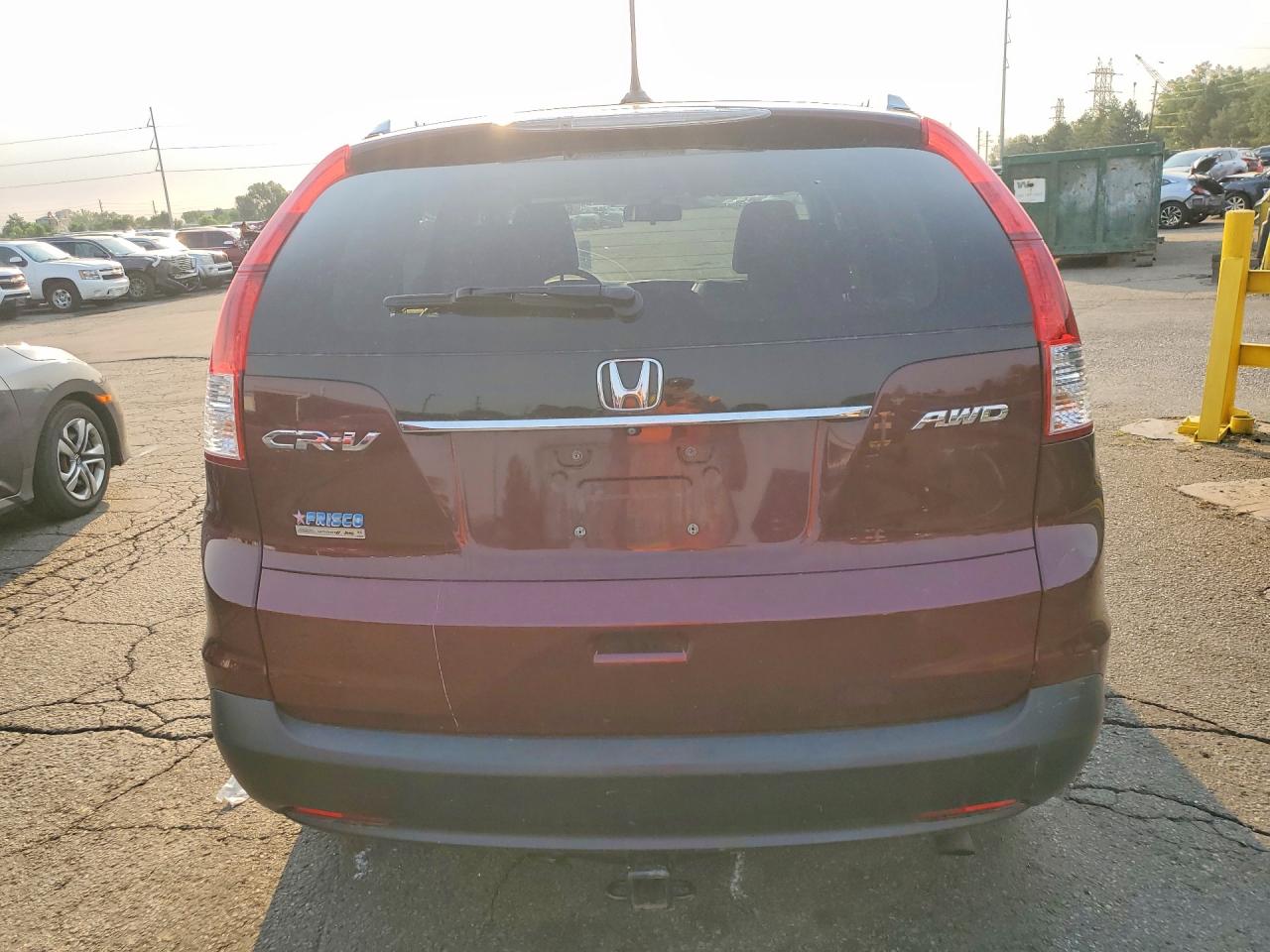 2014 Honda Cr-v Exl Maroon vin: 5J6RM4H78EL043845