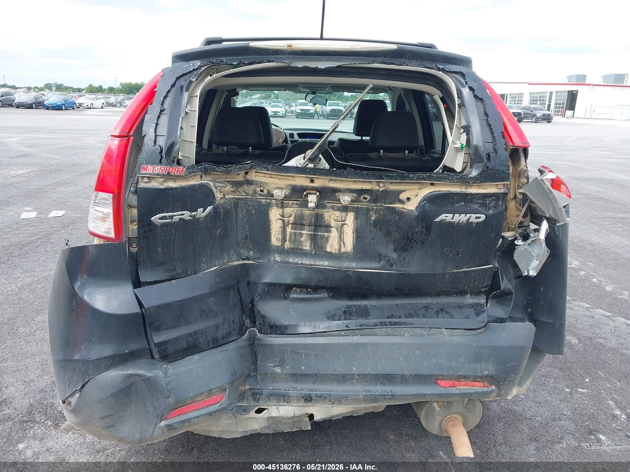 2014 Honda Cr-v Ex-l Black vin: 5J6RM4H78EL062508