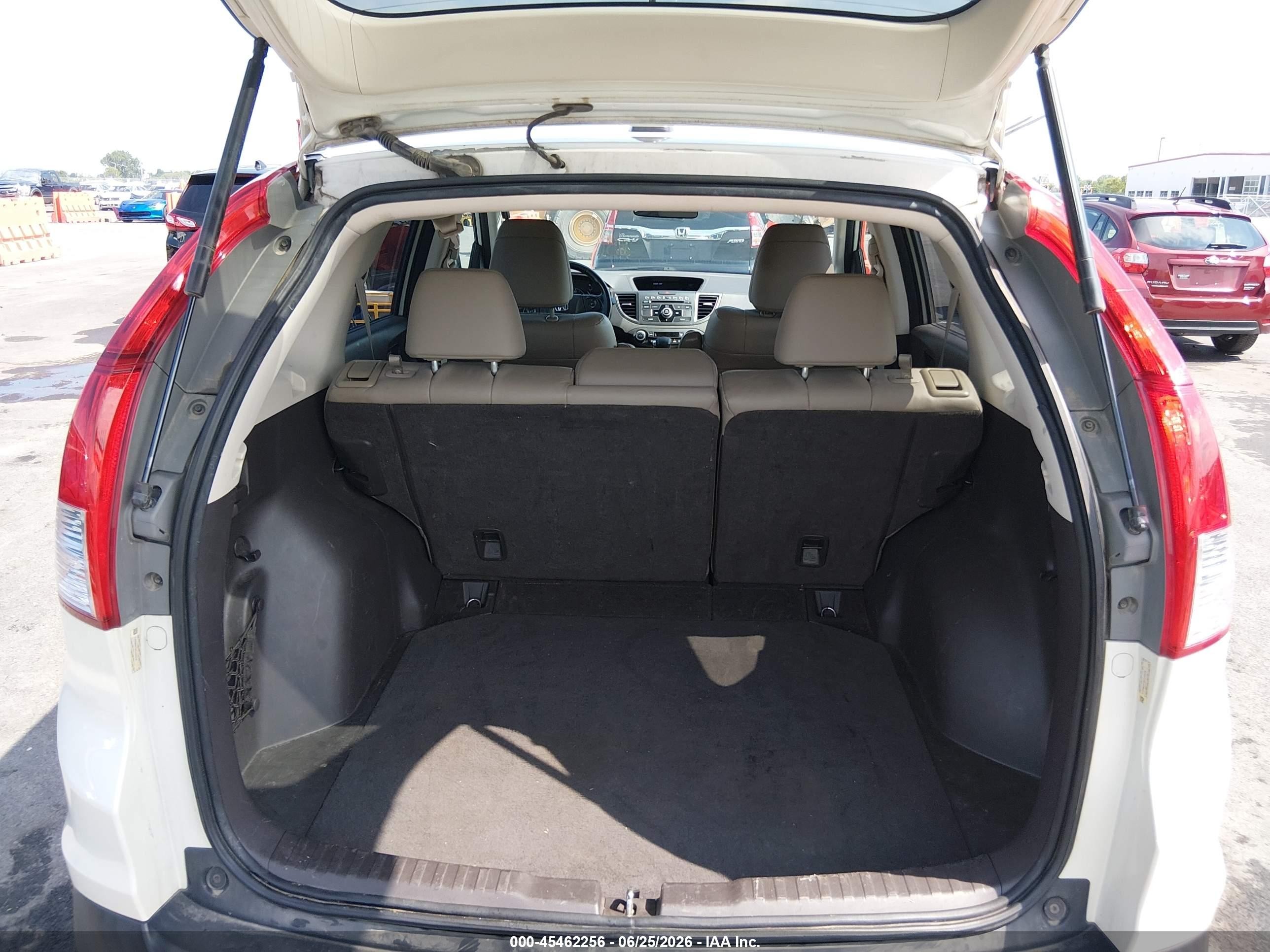 2014 Honda Cr-v Ex-l White vin: 5J6RM4H78EL099218