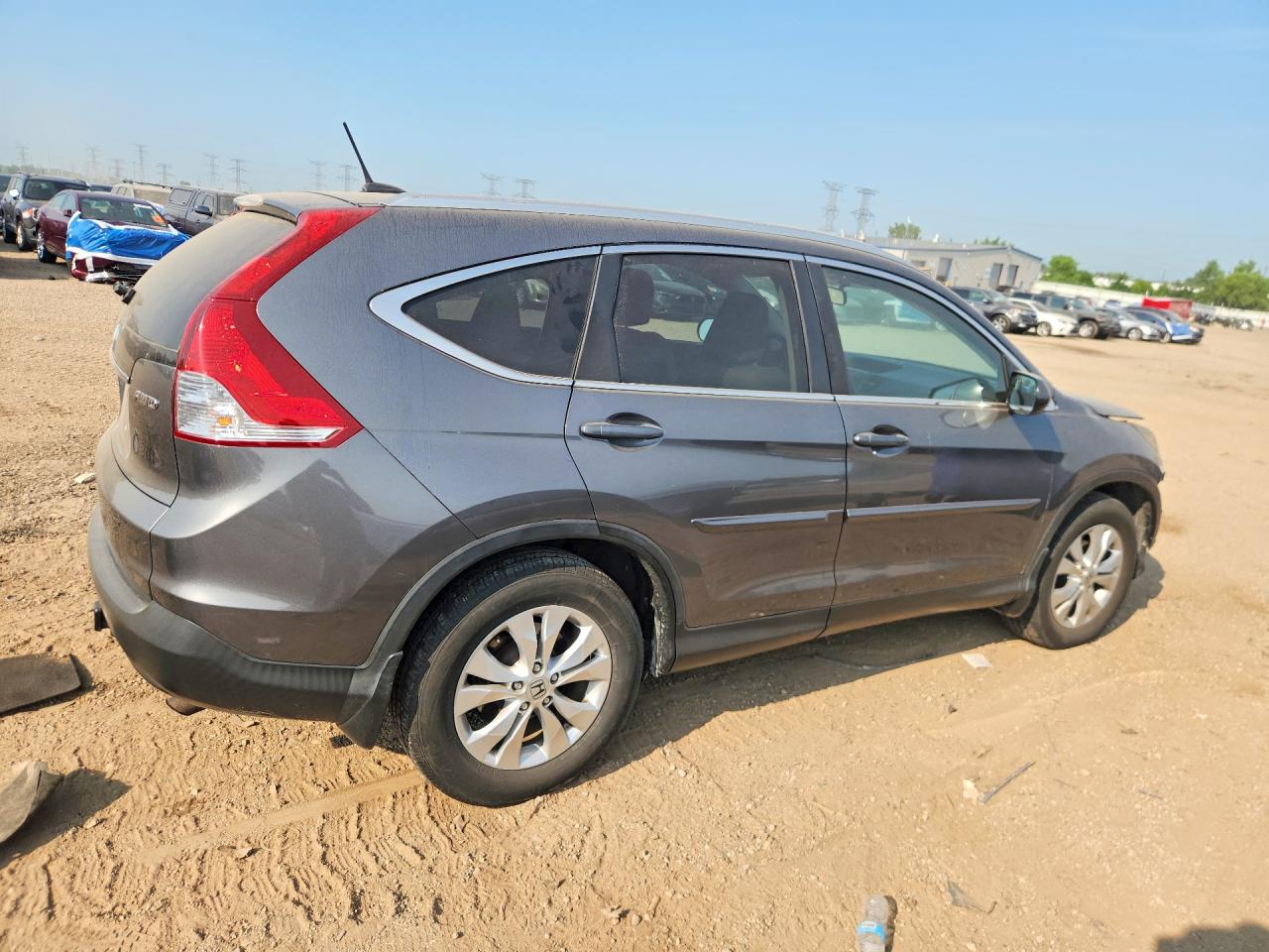2014 Honda Cr-v Exl Gray vin: 5J6RM4H78EL106216