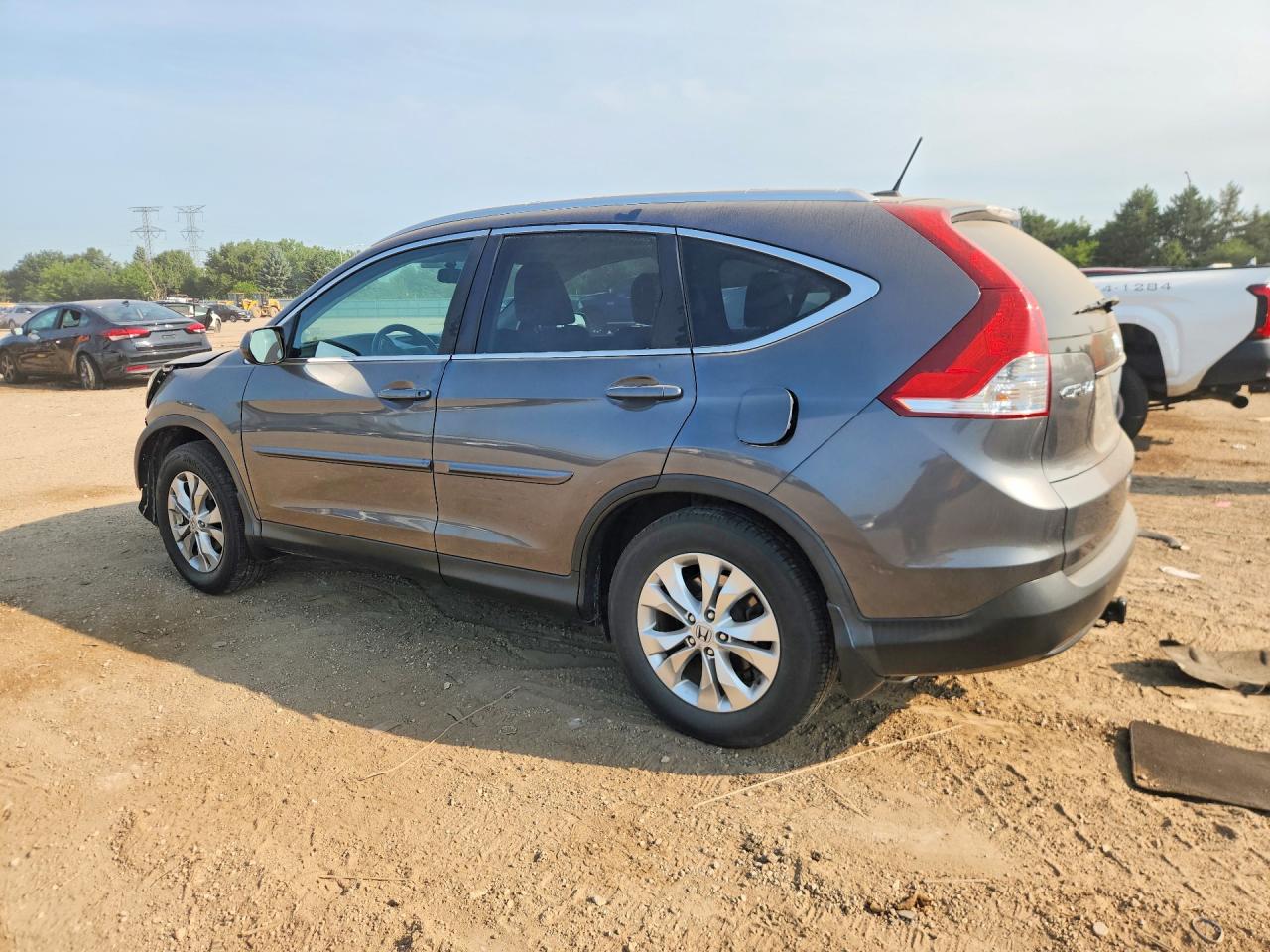 2014 Honda Cr-v Exl Gray vin: 5J6RM4H78EL106216