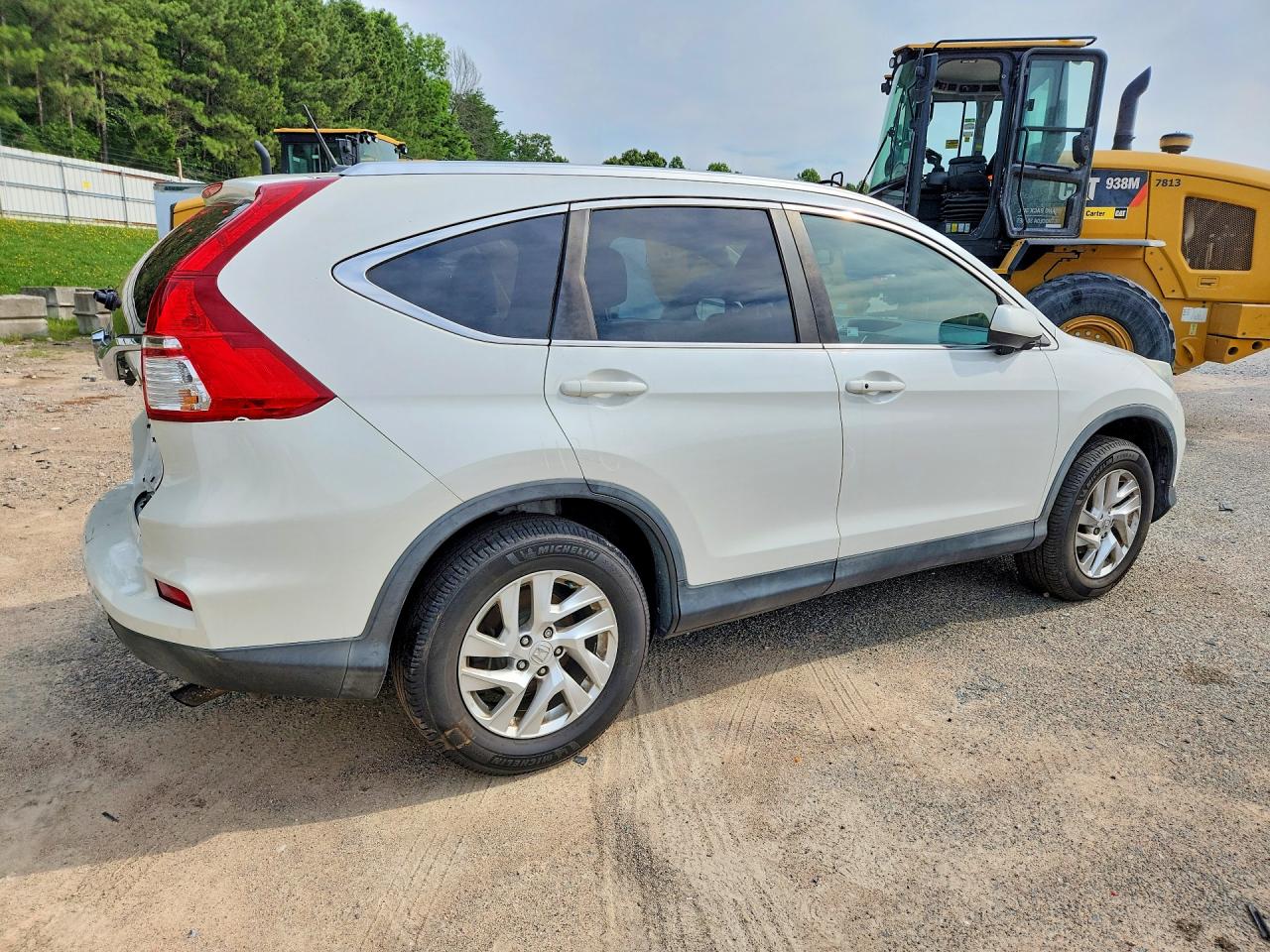 2015 Honda Cr-v Exl White vin: 5J6RM4H78FL040994