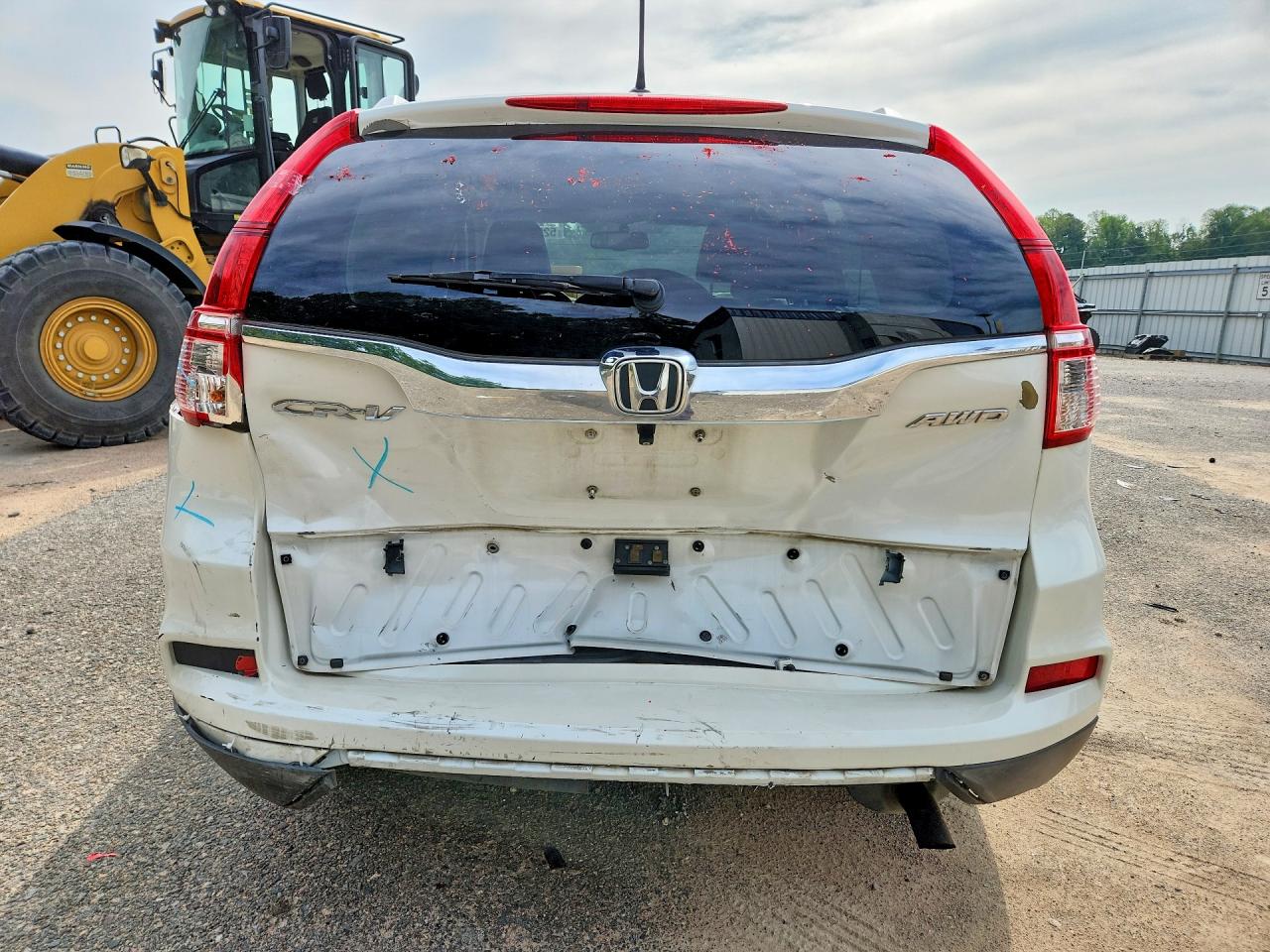 2015 Honda Cr-v Exl White vin: 5J6RM4H78FL040994