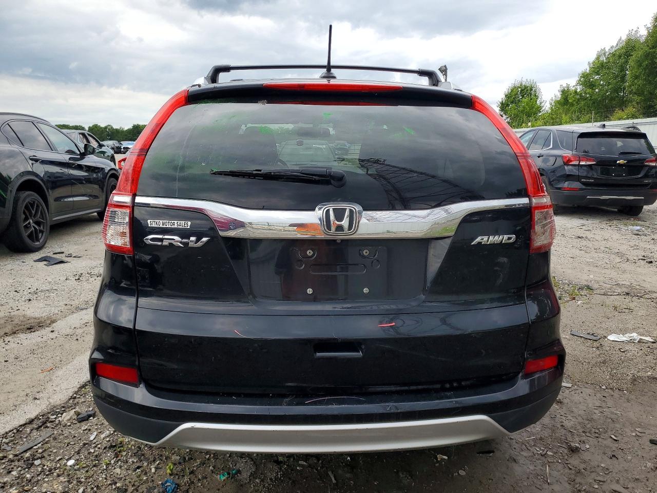 2015 Honda Cr-v Exl Black vin: 5J6RM4H78FL055897