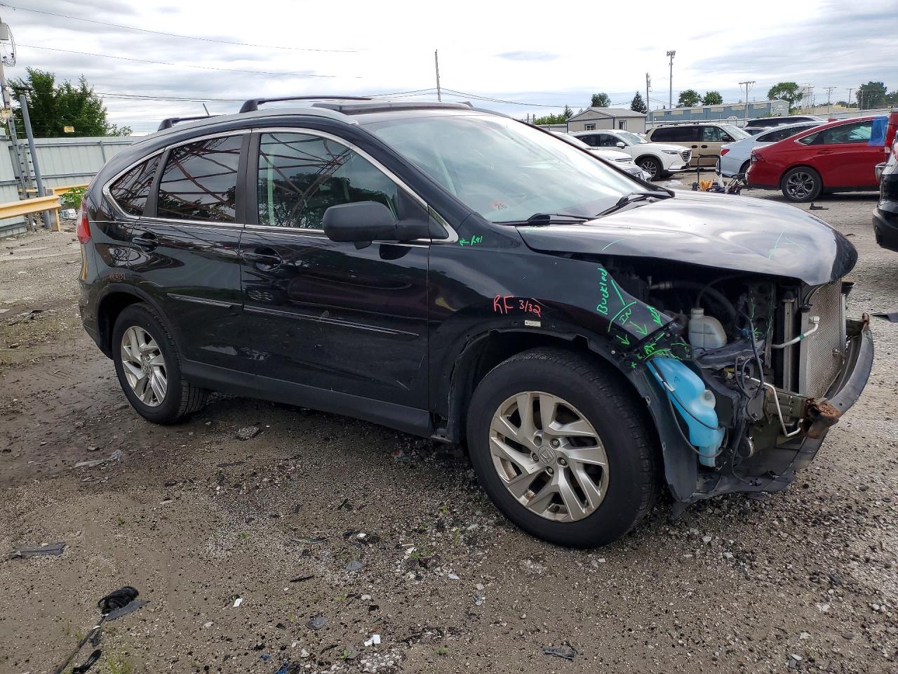 2015 Honda Cr-v Exl Black vin: 5J6RM4H78FL055897