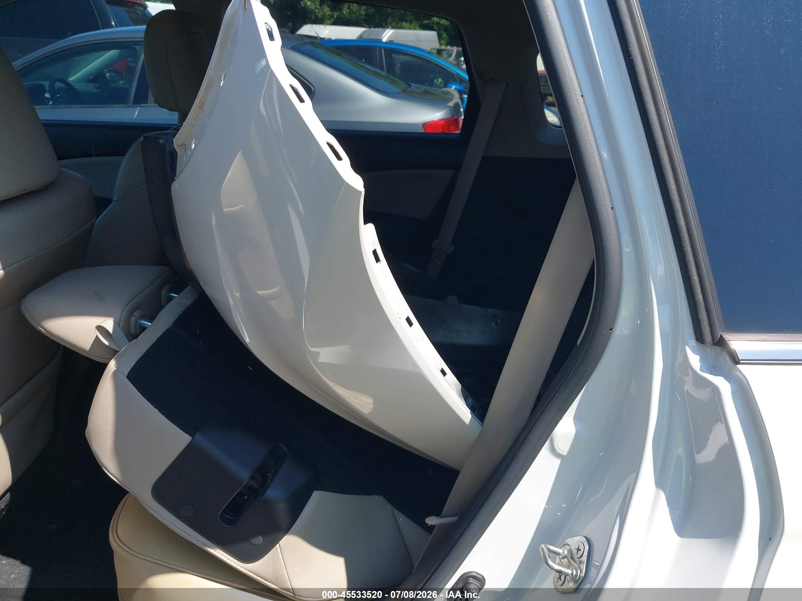 2015 Honda Cr-v Ex-l White vin: 5J6RM4H78FL061912
