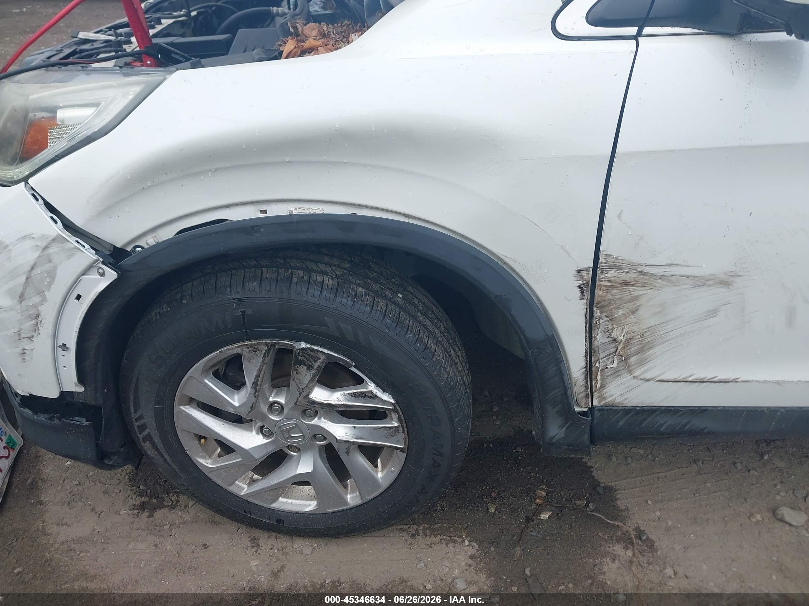 2015 Honda Cr-v Ex-l Белый vin: 5J6RM4H78FL066253