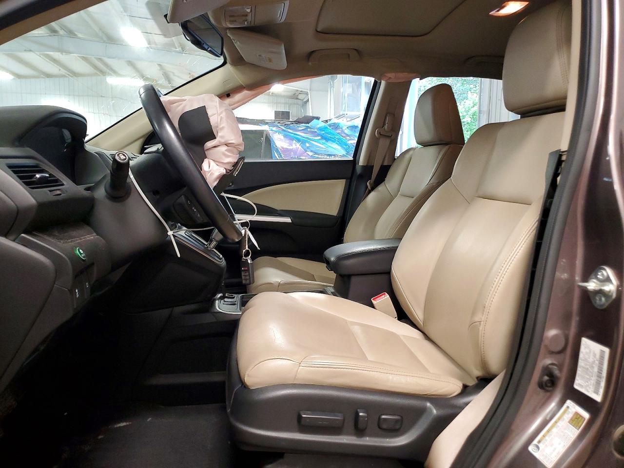 2015 Honda Cr-v Exl Brown vin: 5J6RM4H78FL069539