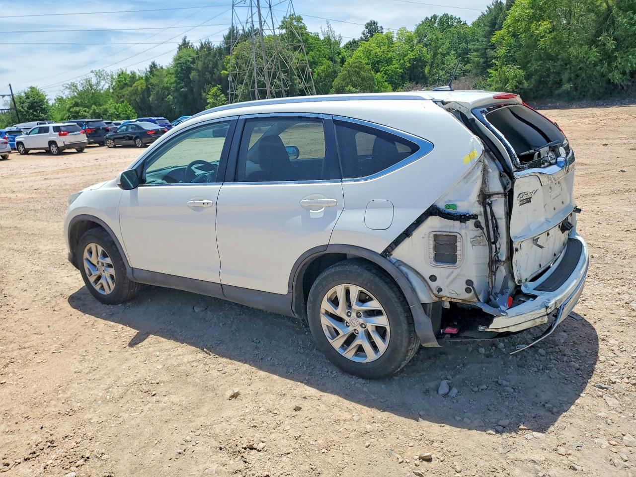 2015 Honda Cr-v Exl White vin: 5J6RM4H78FL112034
