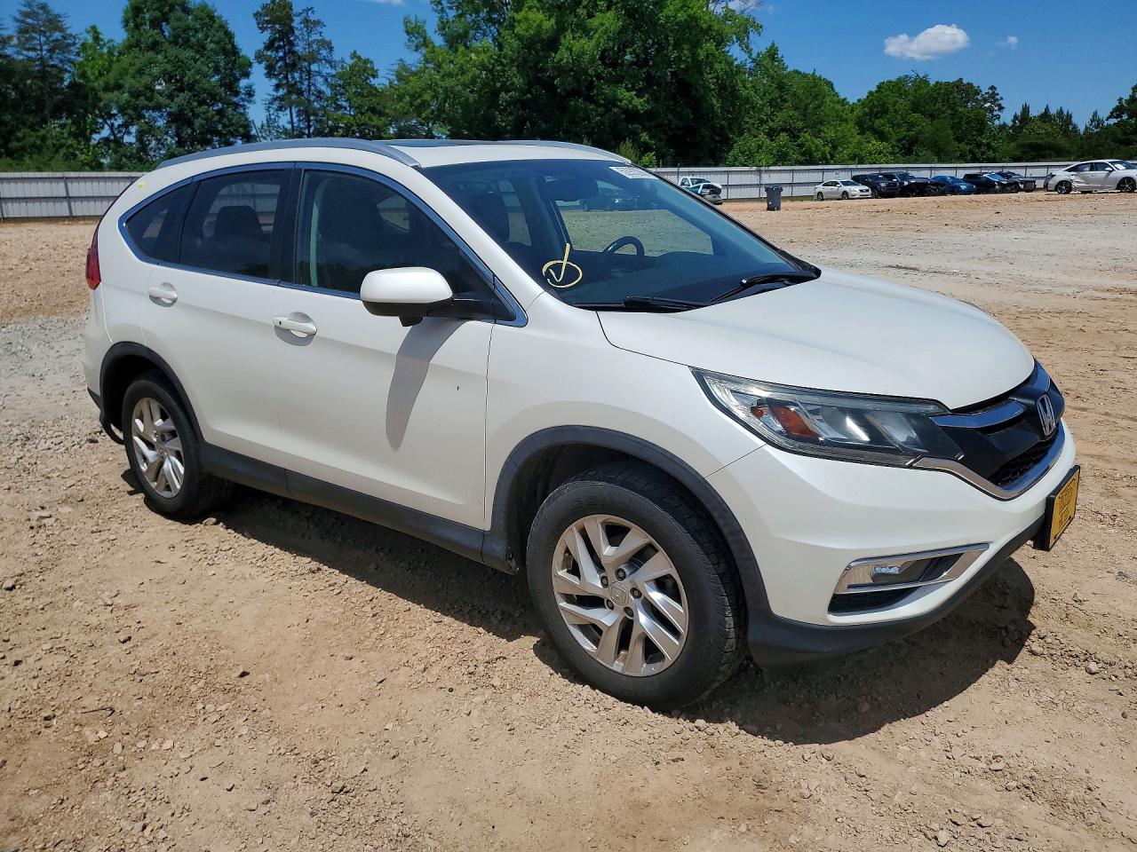 2015 Honda Cr-v Exl White vin: 5J6RM4H78FL112034