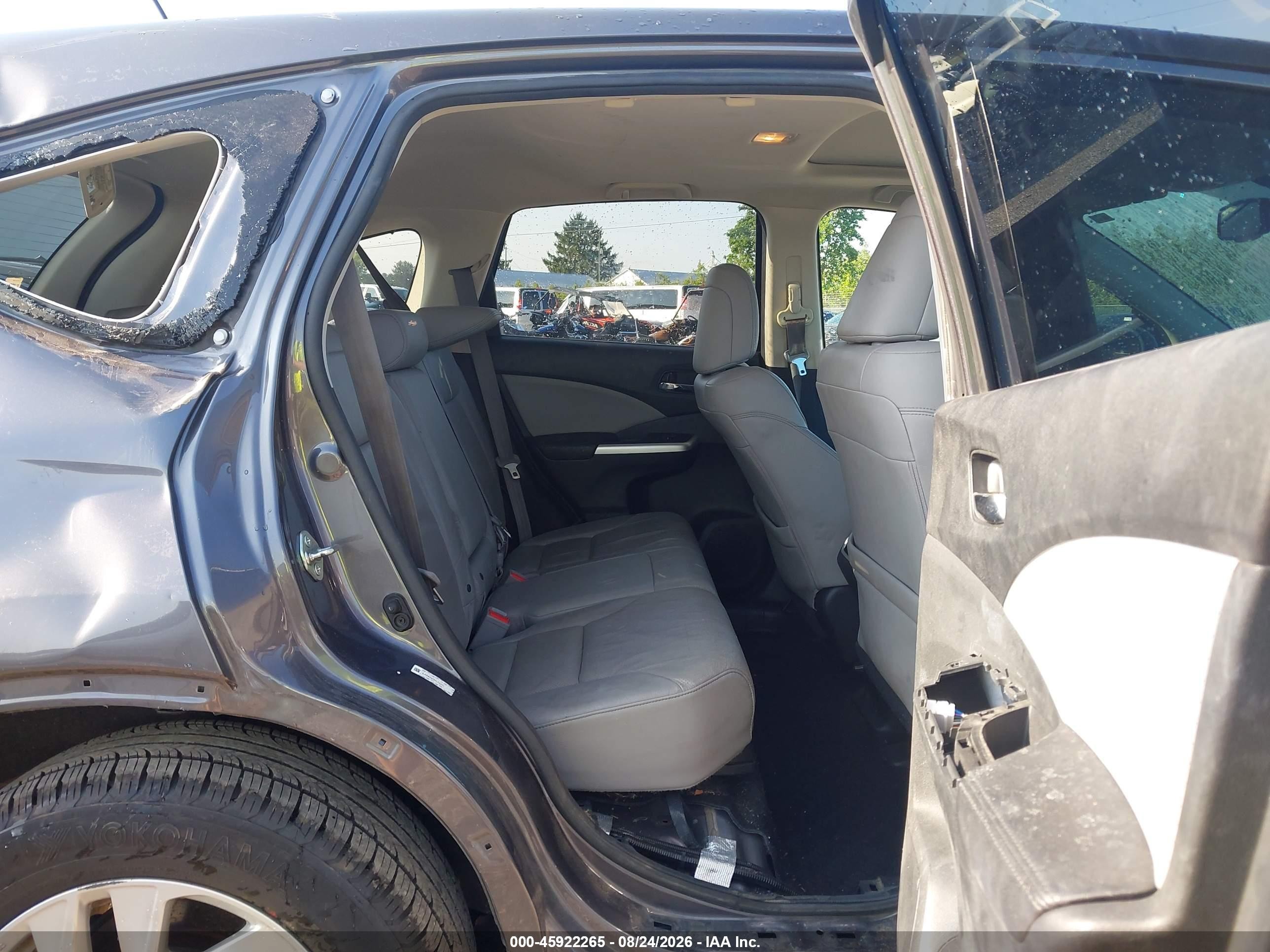 2015 Honda Cr-v Ex-l Серый vin: 5J6RM4H78FL112471