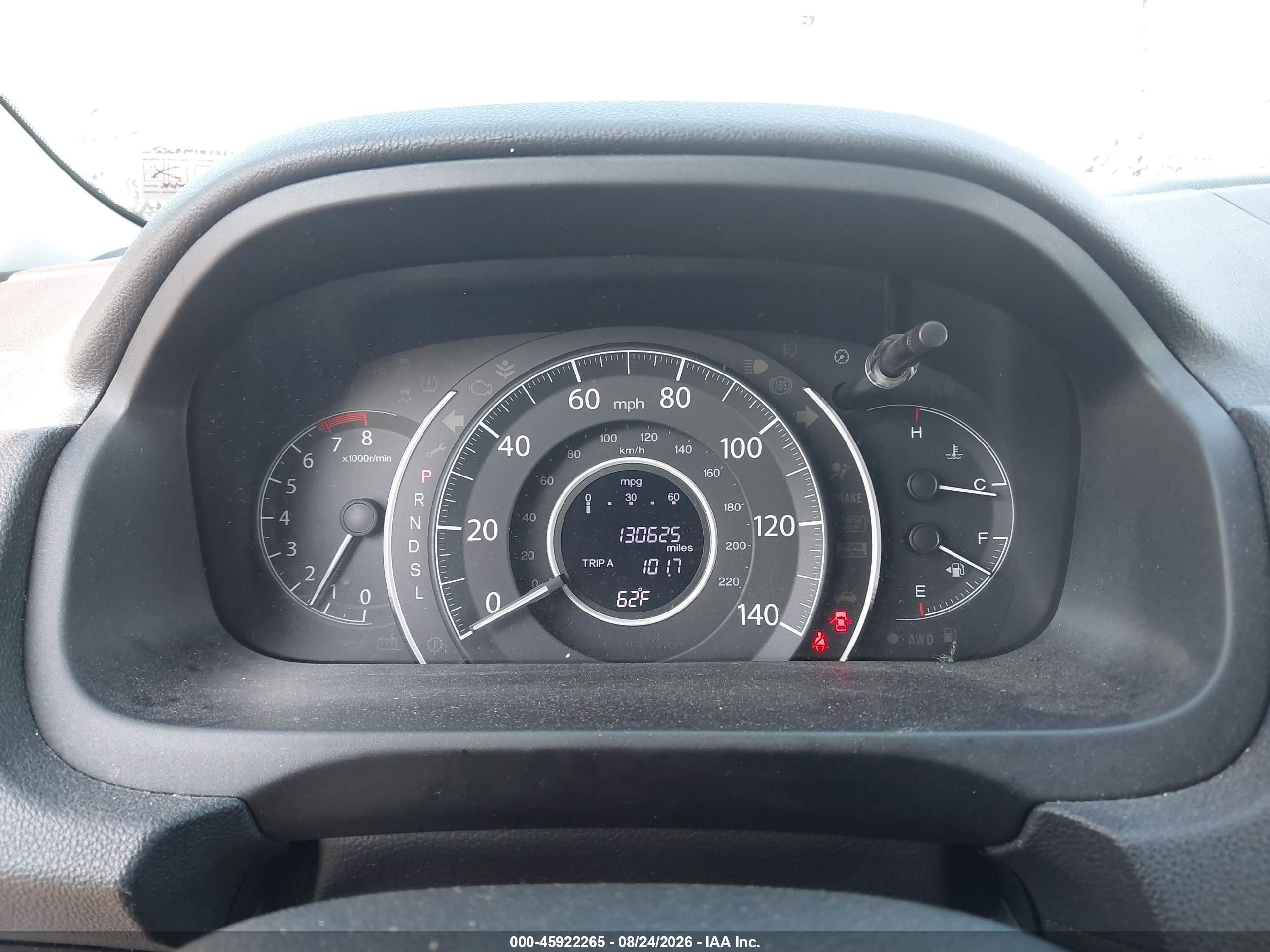 2015 Honda Cr-v Ex-l Серый vin: 5J6RM4H78FL112471