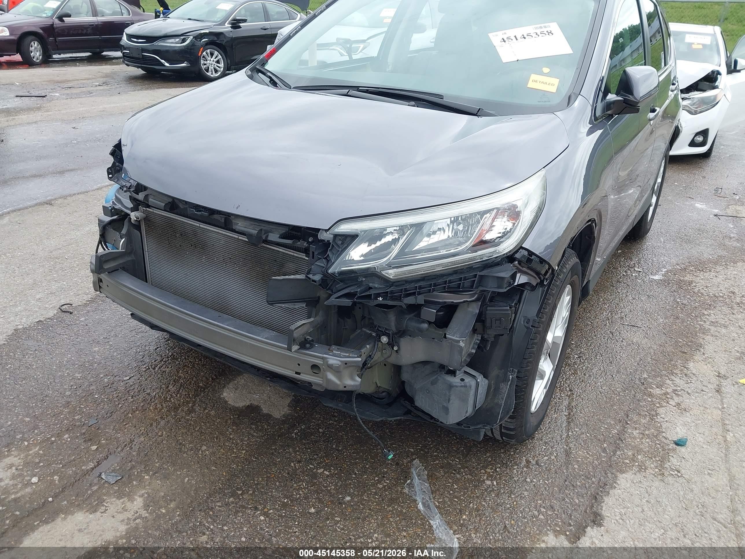 2016 Honda Cr-v Ex-l Gray vin: 5J6RM4H78GL053620