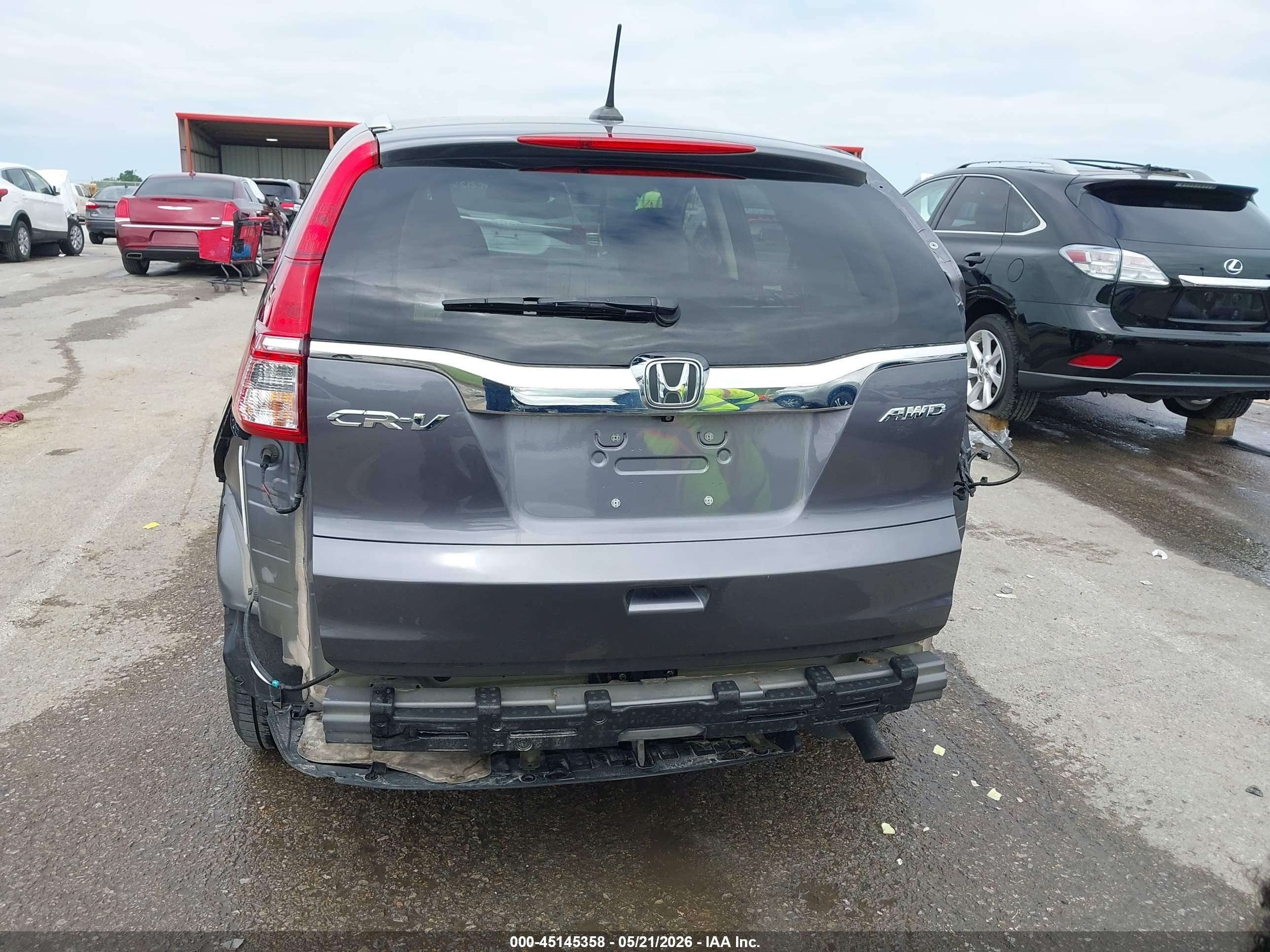 2016 Honda Cr-v Ex-l Gray vin: 5J6RM4H78GL053620