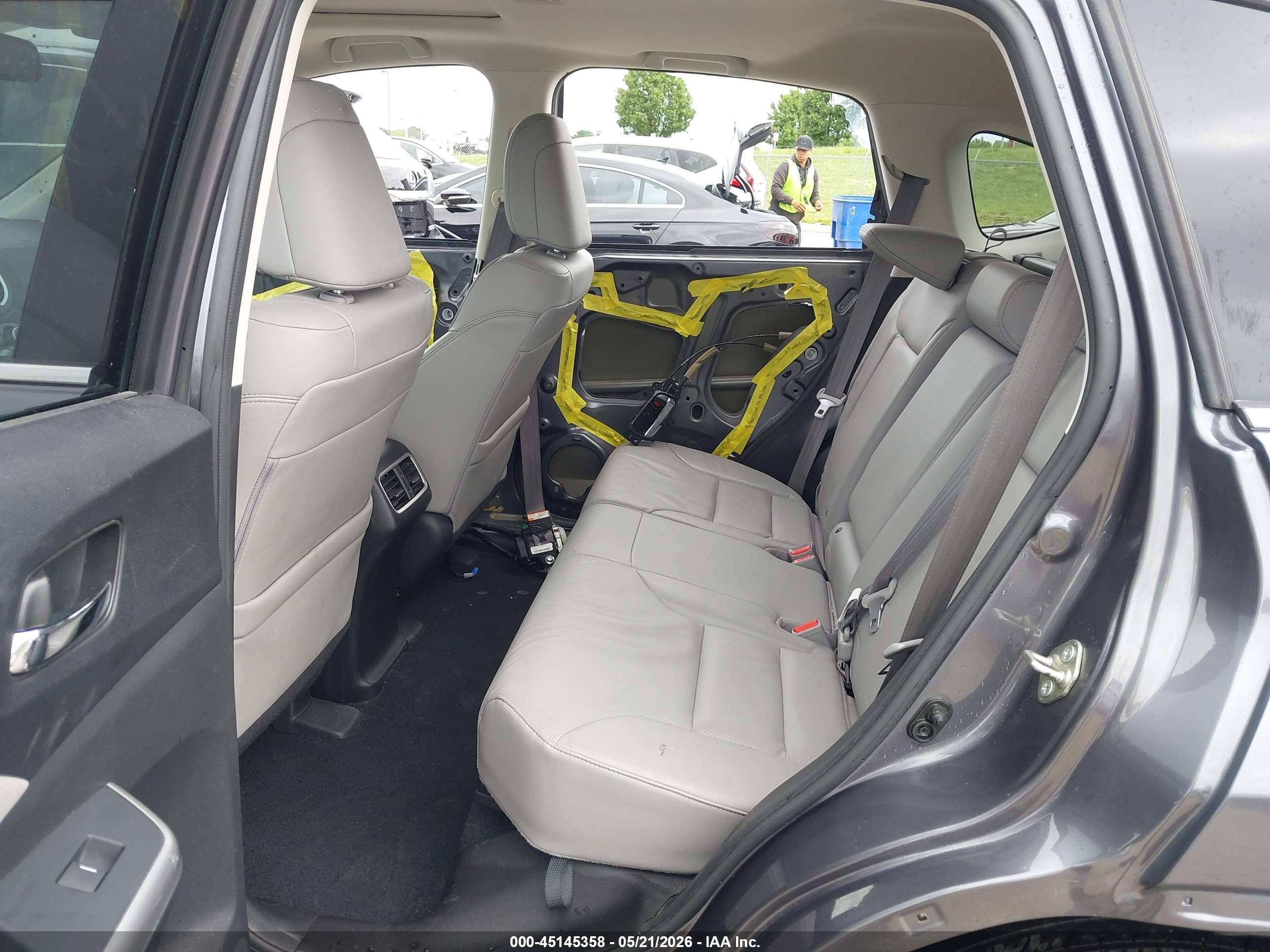 2016 Honda Cr-v Ex-l Gray vin: 5J6RM4H78GL053620