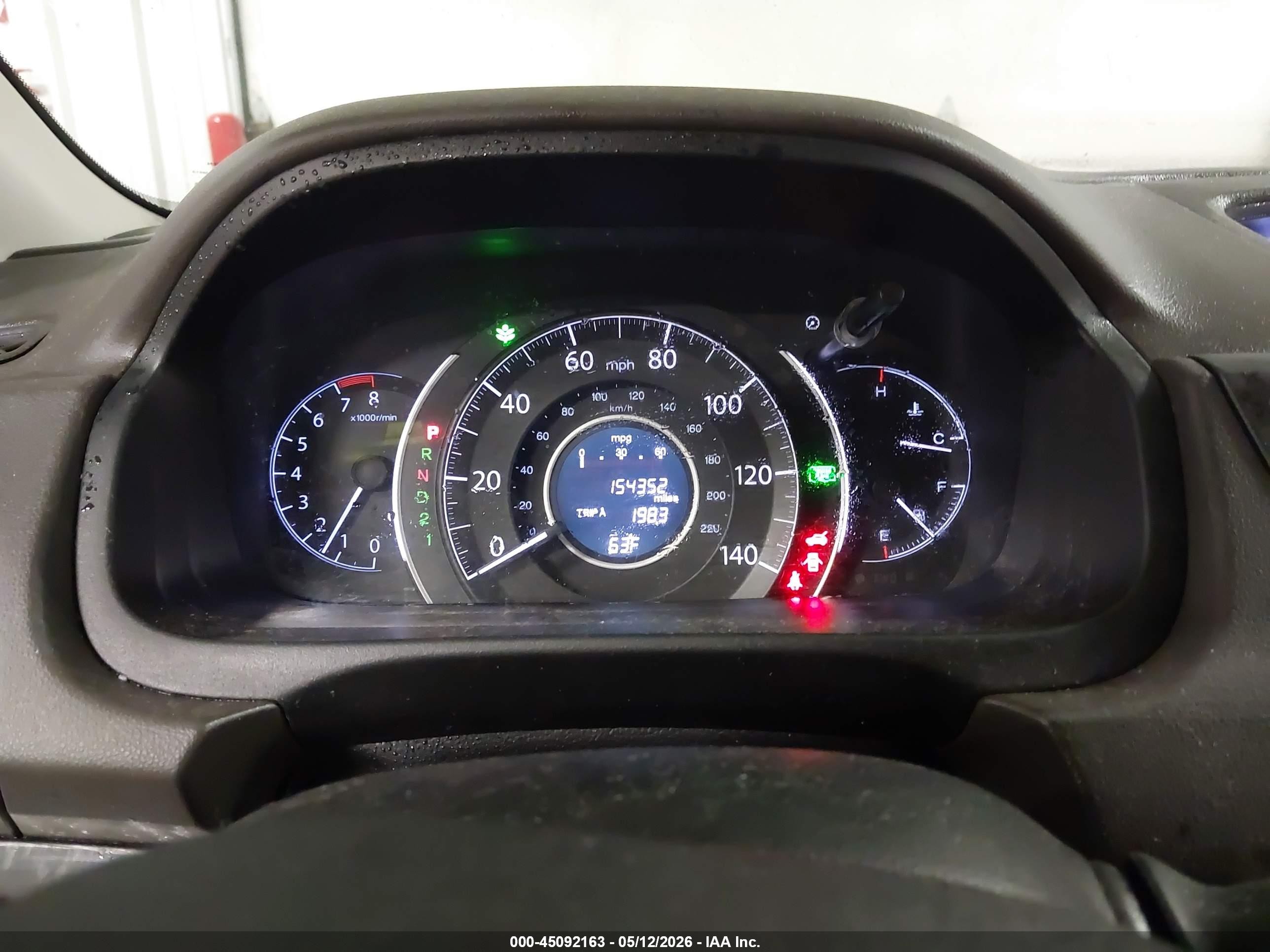 2012 Honda Cr-v Ex-l White vin: 5J6RM4H79CL001715