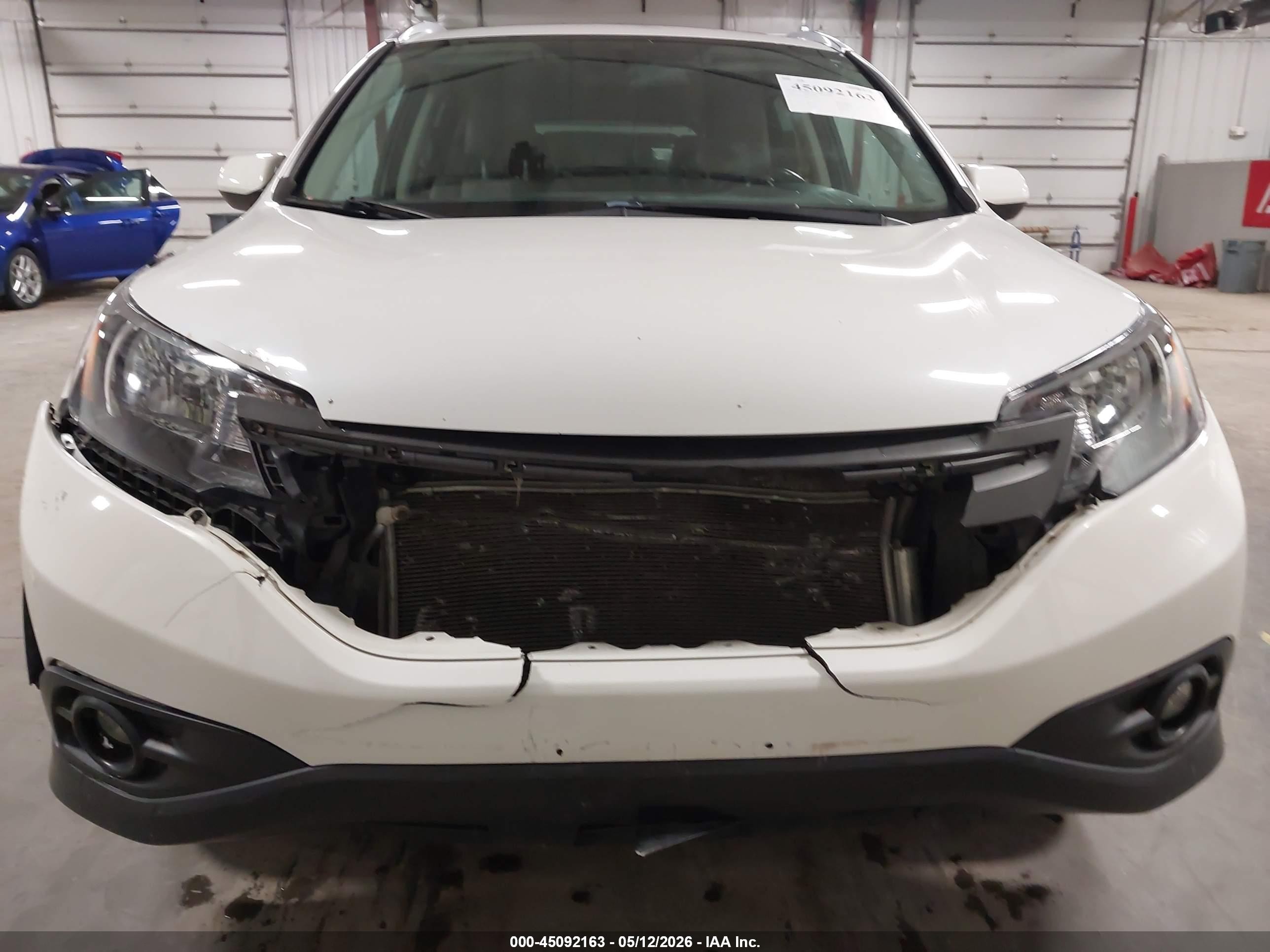 2012 Honda Cr-v Ex-l White vin: 5J6RM4H79CL001715