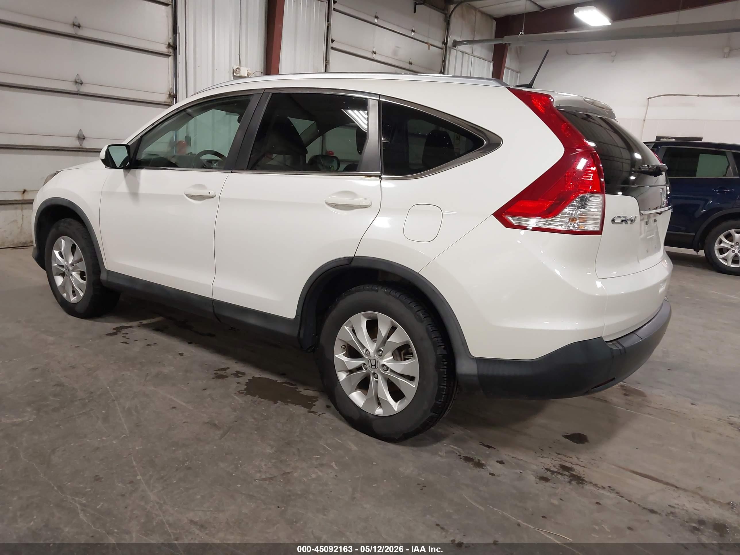 2012 Honda Cr-v Ex-l White vin: 5J6RM4H79CL001715