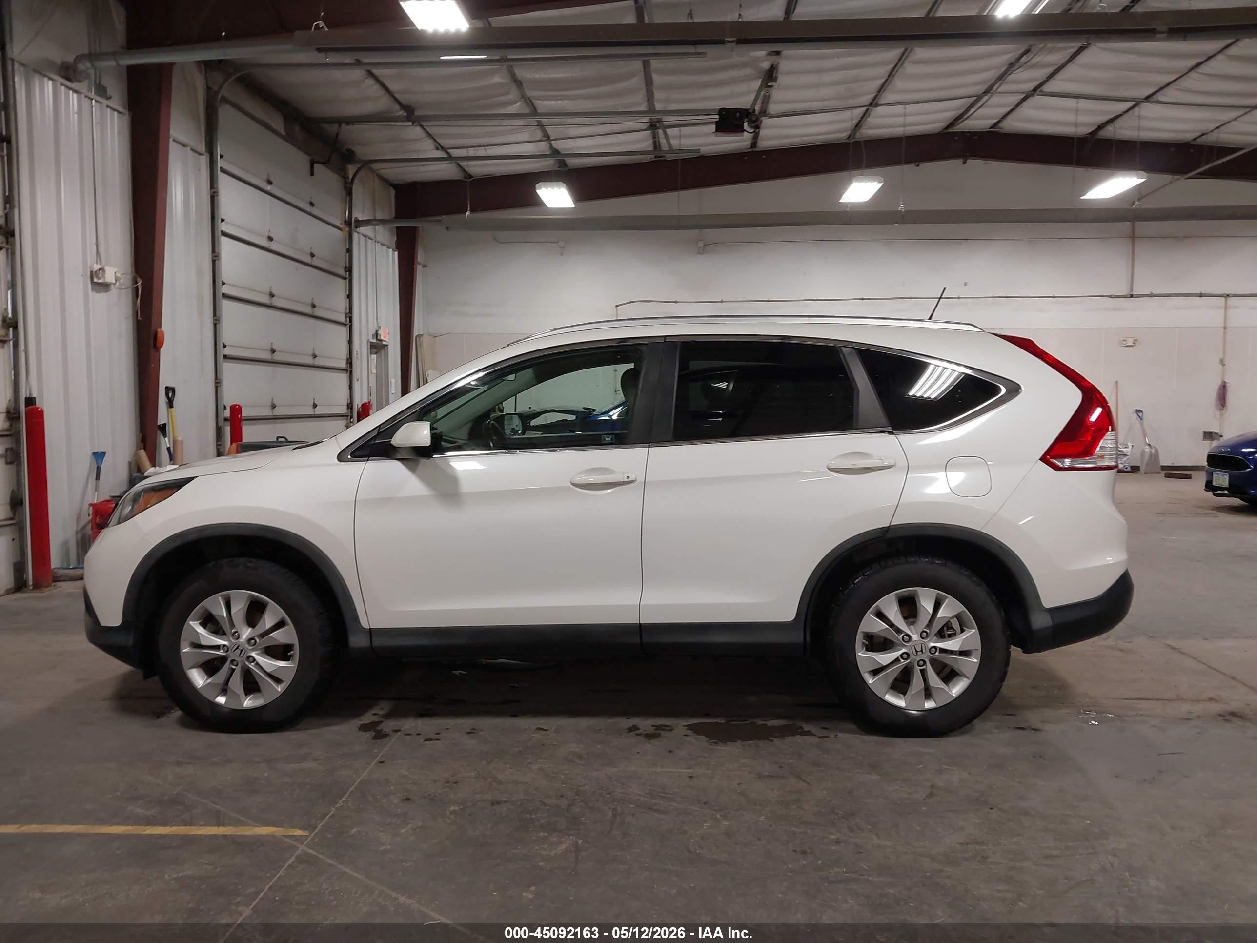 2012 Honda Cr-v Ex-l White vin: 5J6RM4H79CL001715
