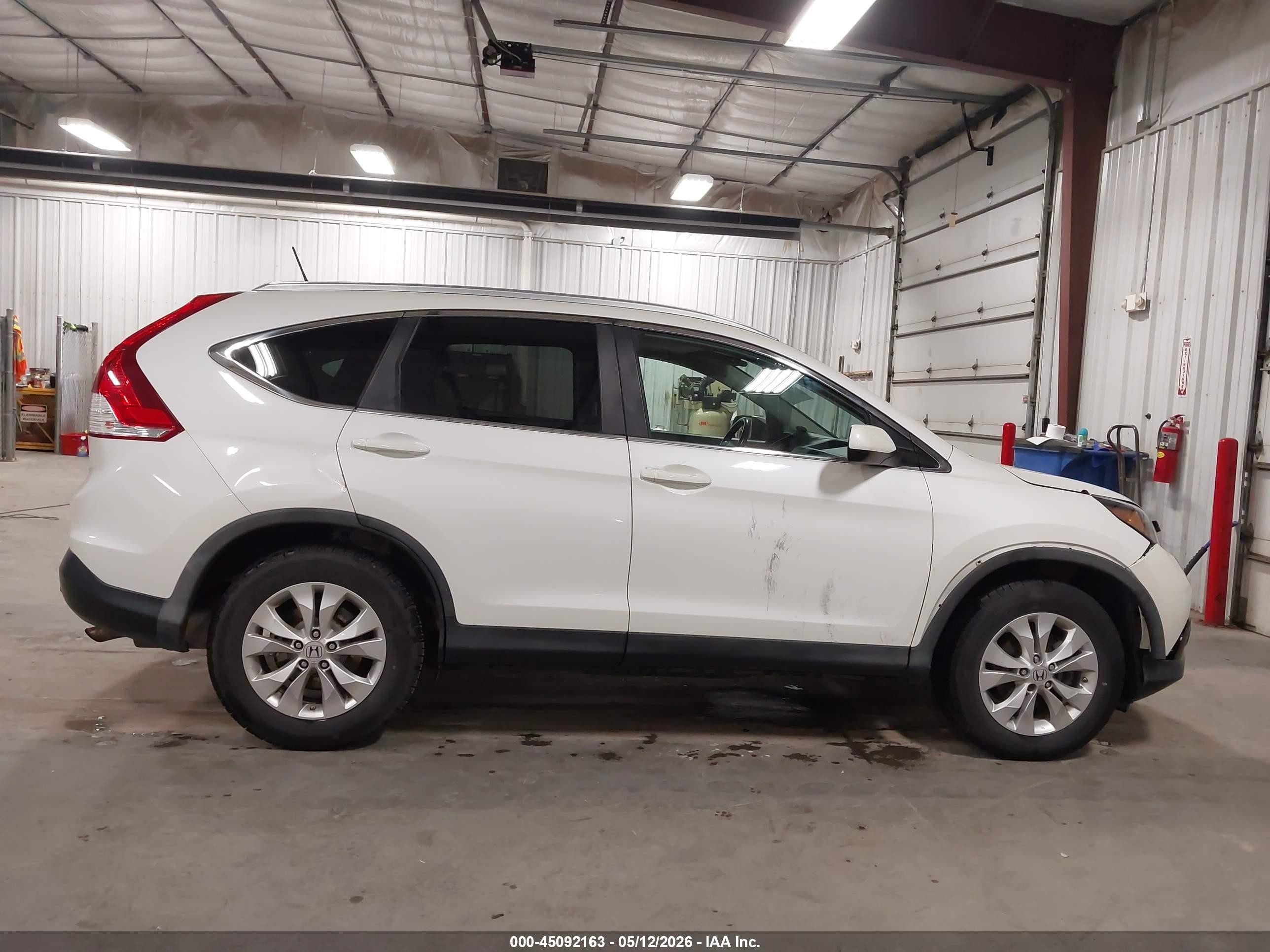 2012 Honda Cr-v Ex-l White vin: 5J6RM4H79CL001715