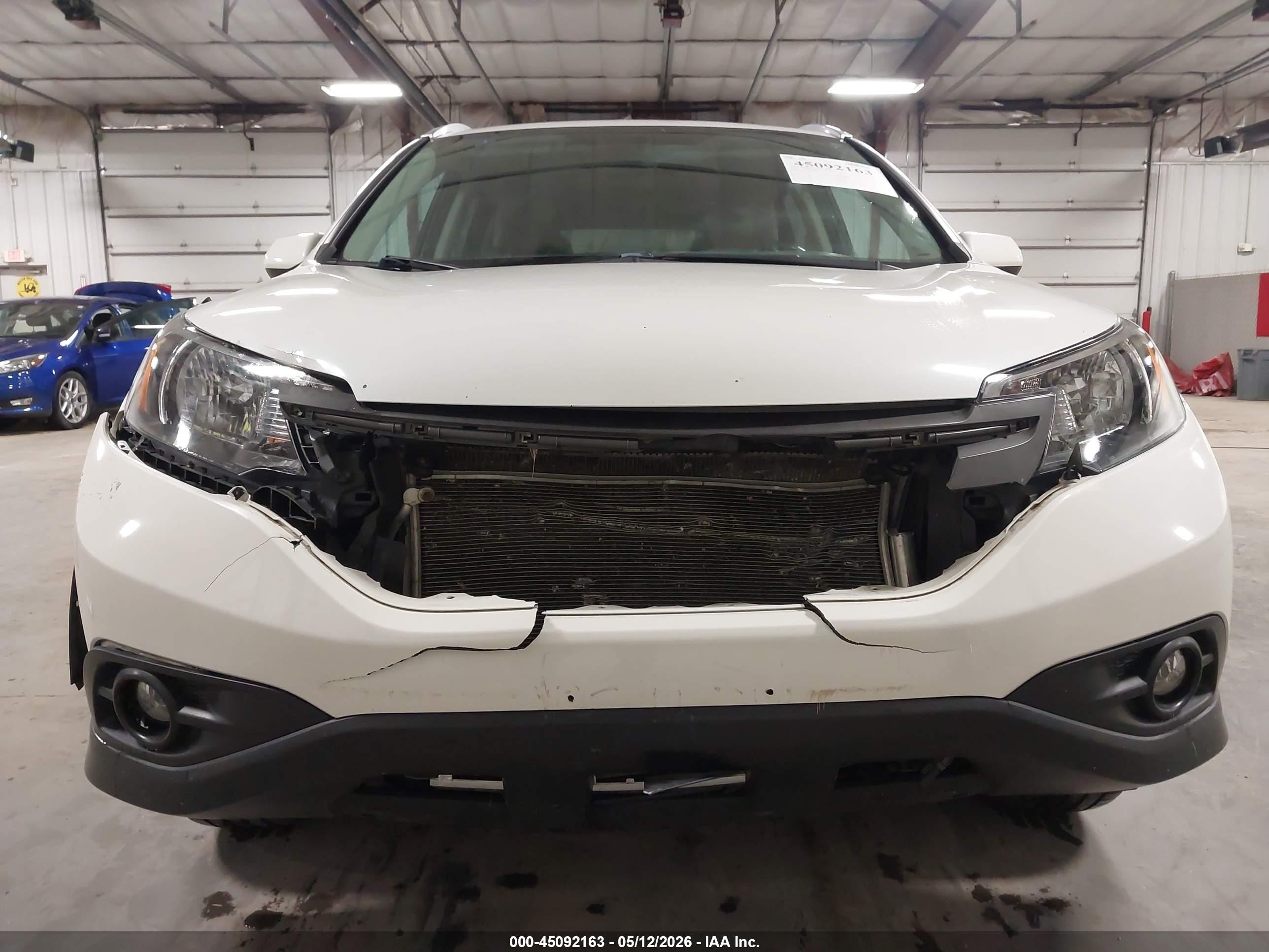 2012 Honda Cr-v Ex-l White vin: 5J6RM4H79CL001715
