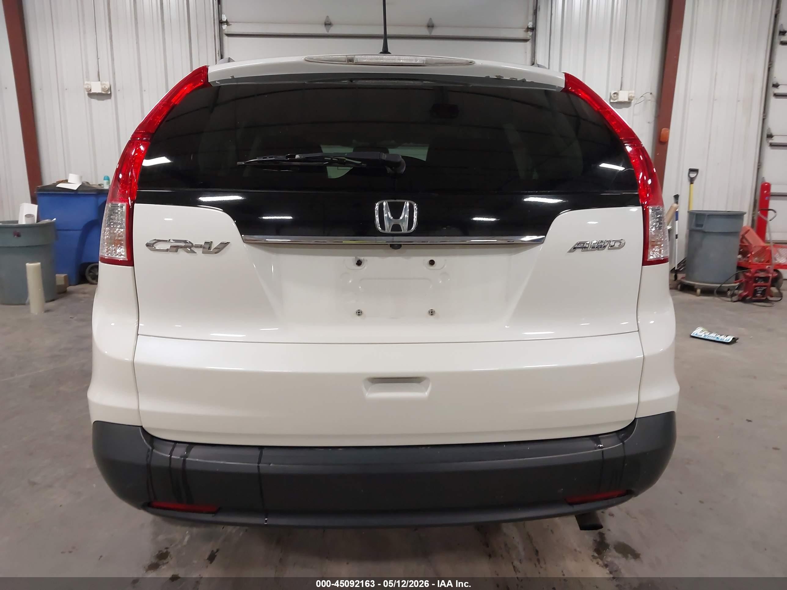 2012 Honda Cr-v Ex-l White vin: 5J6RM4H79CL001715