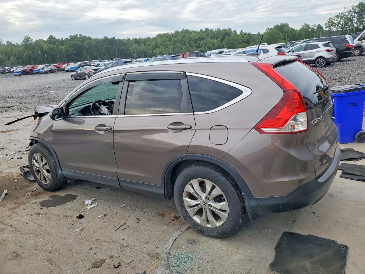 2012 Honda Cr-v Exl Brown vin: 5J6RM4H79CL010348