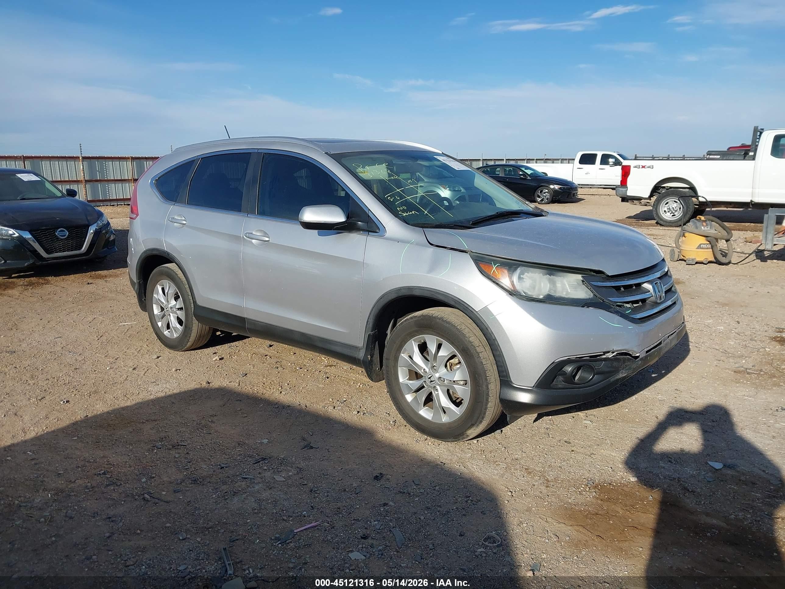 2012 Honda Cr-v Ex-l Silver vin: 5J6RM4H79CL040627