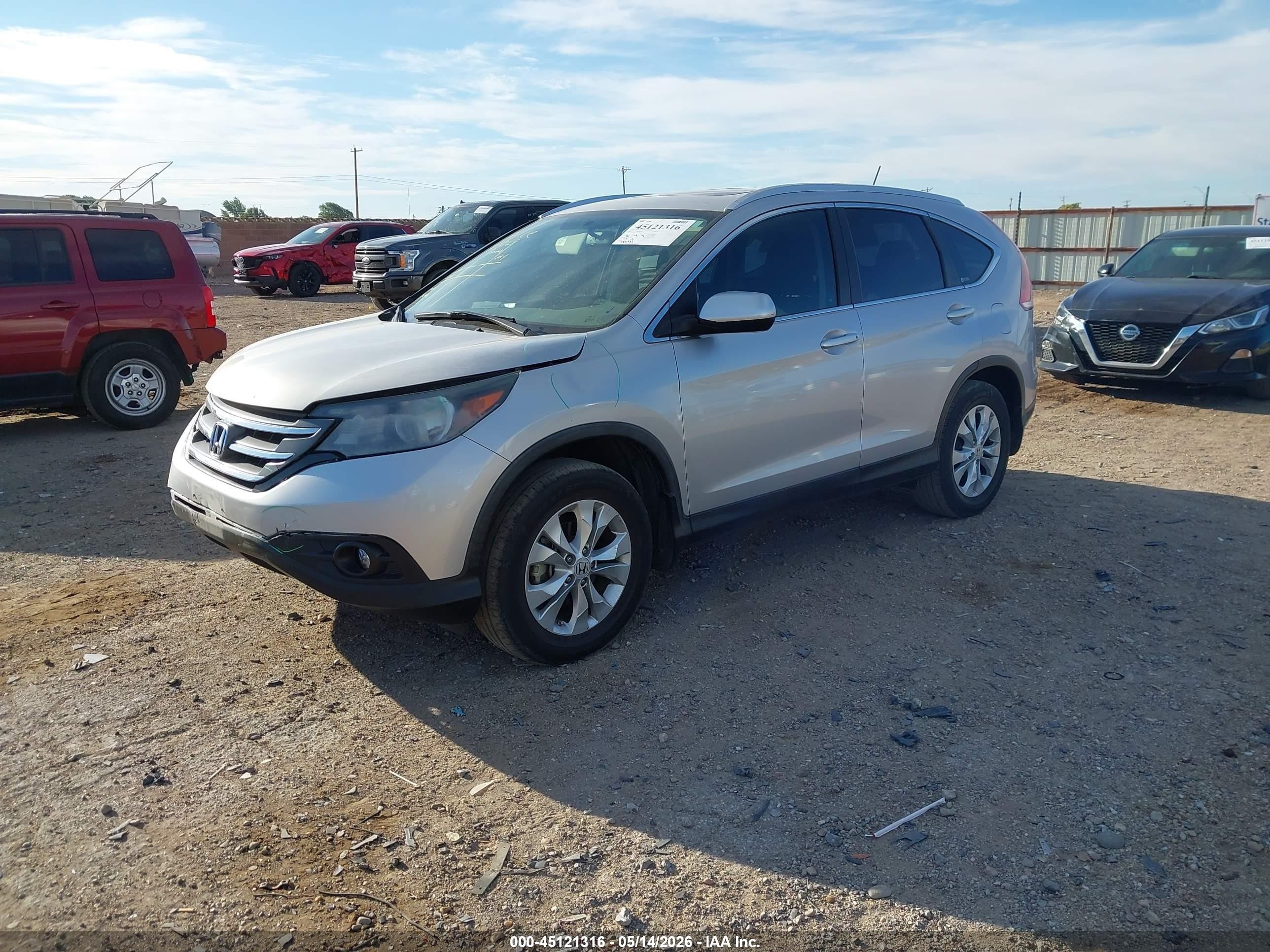 2012 Honda Cr-v Ex-l Silver vin: 5J6RM4H79CL040627