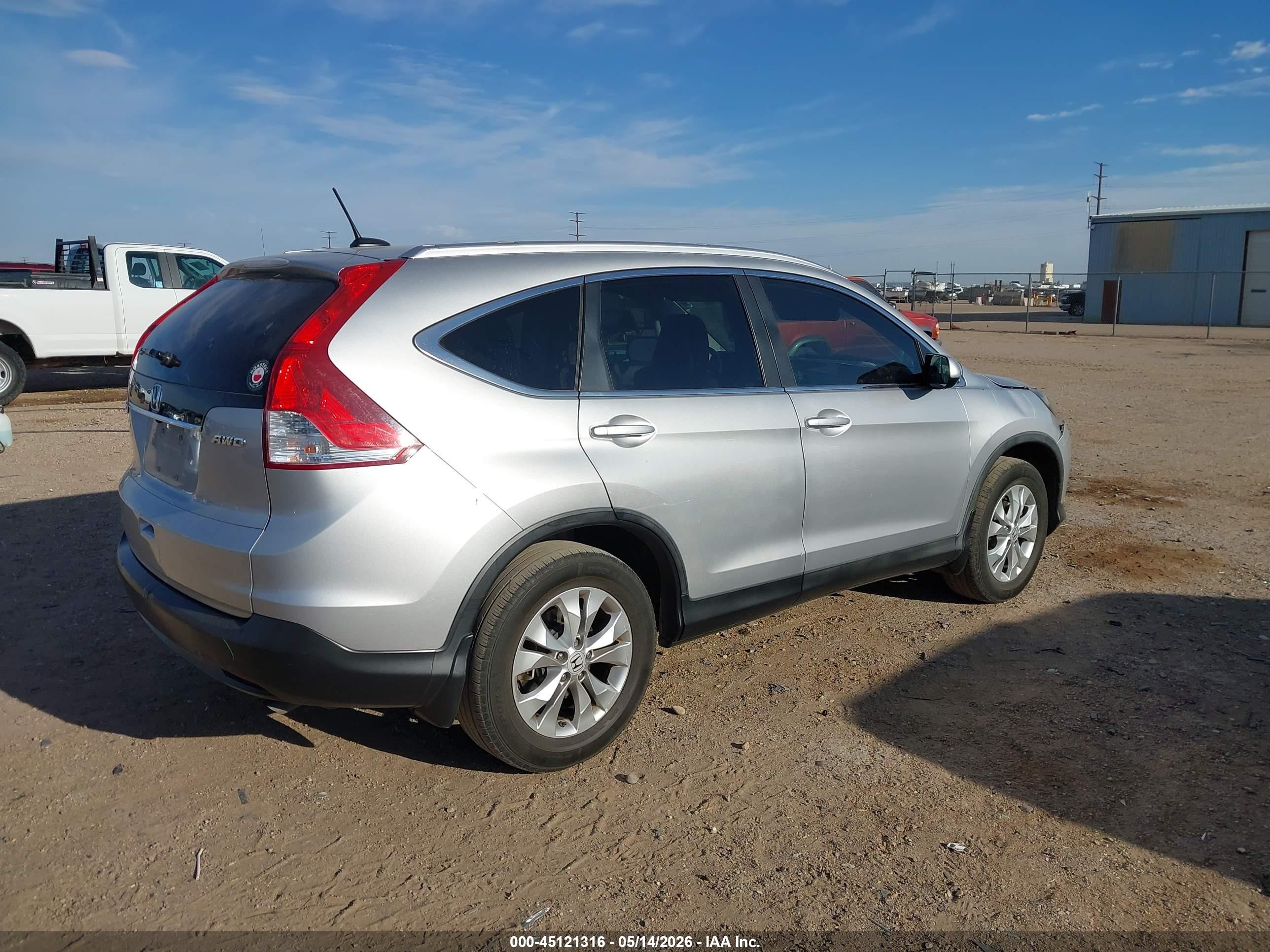 2012 Honda Cr-v Ex-l Silver vin: 5J6RM4H79CL040627