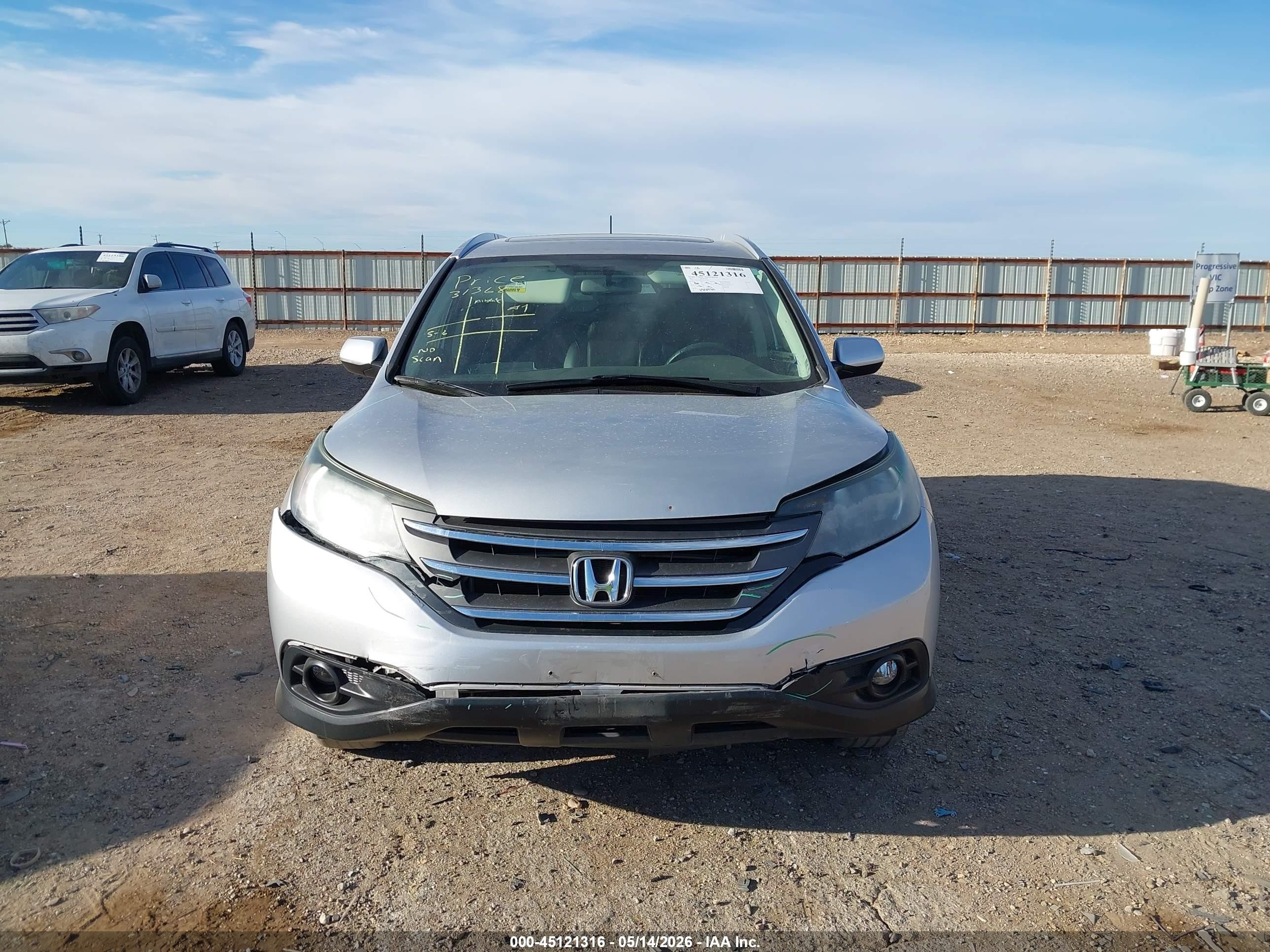 2012 Honda Cr-v Ex-l Silver vin: 5J6RM4H79CL040627