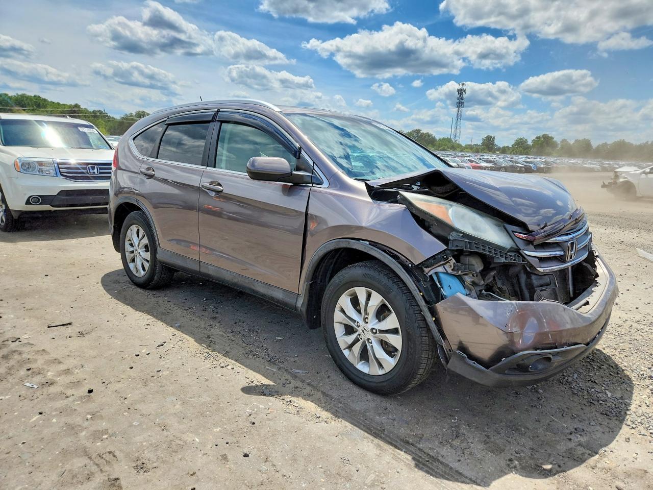 2012 Honda Cr-v Exl Серый vin: 5J6RM4H79CL055919