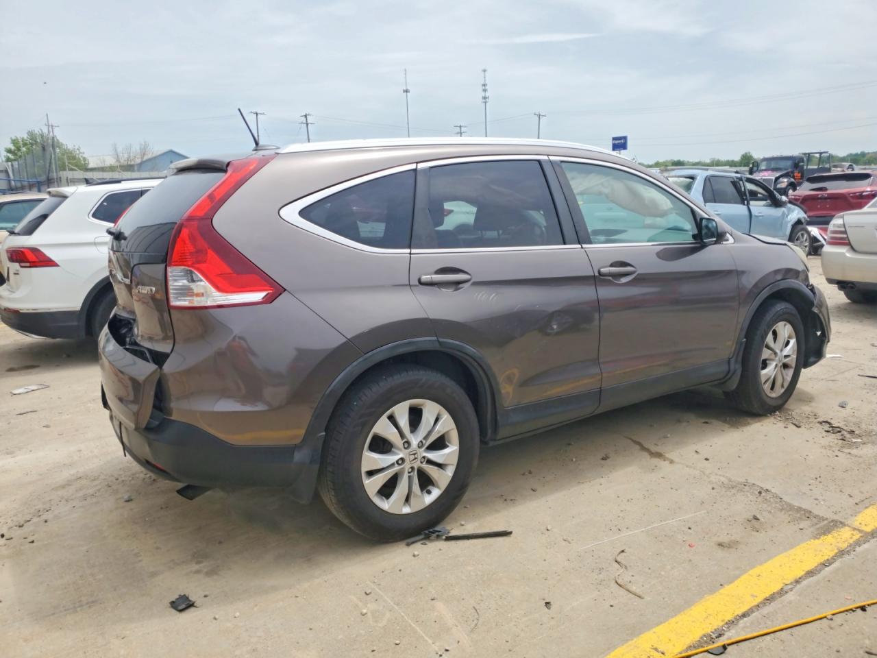 2012 Honda Cr-v Exl Серый vin: 5J6RM4H79CL065320
