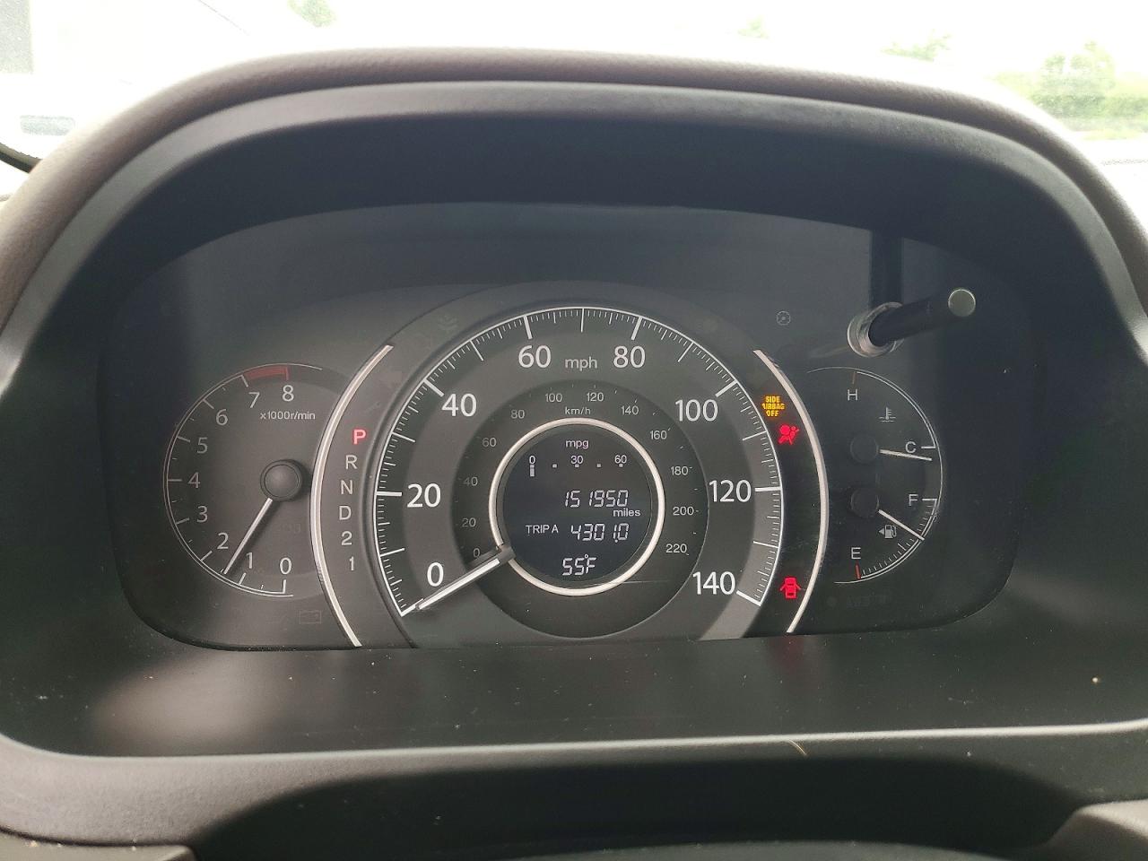 2012 Honda Cr-v Exl Серый vin: 5J6RM4H79CL065320