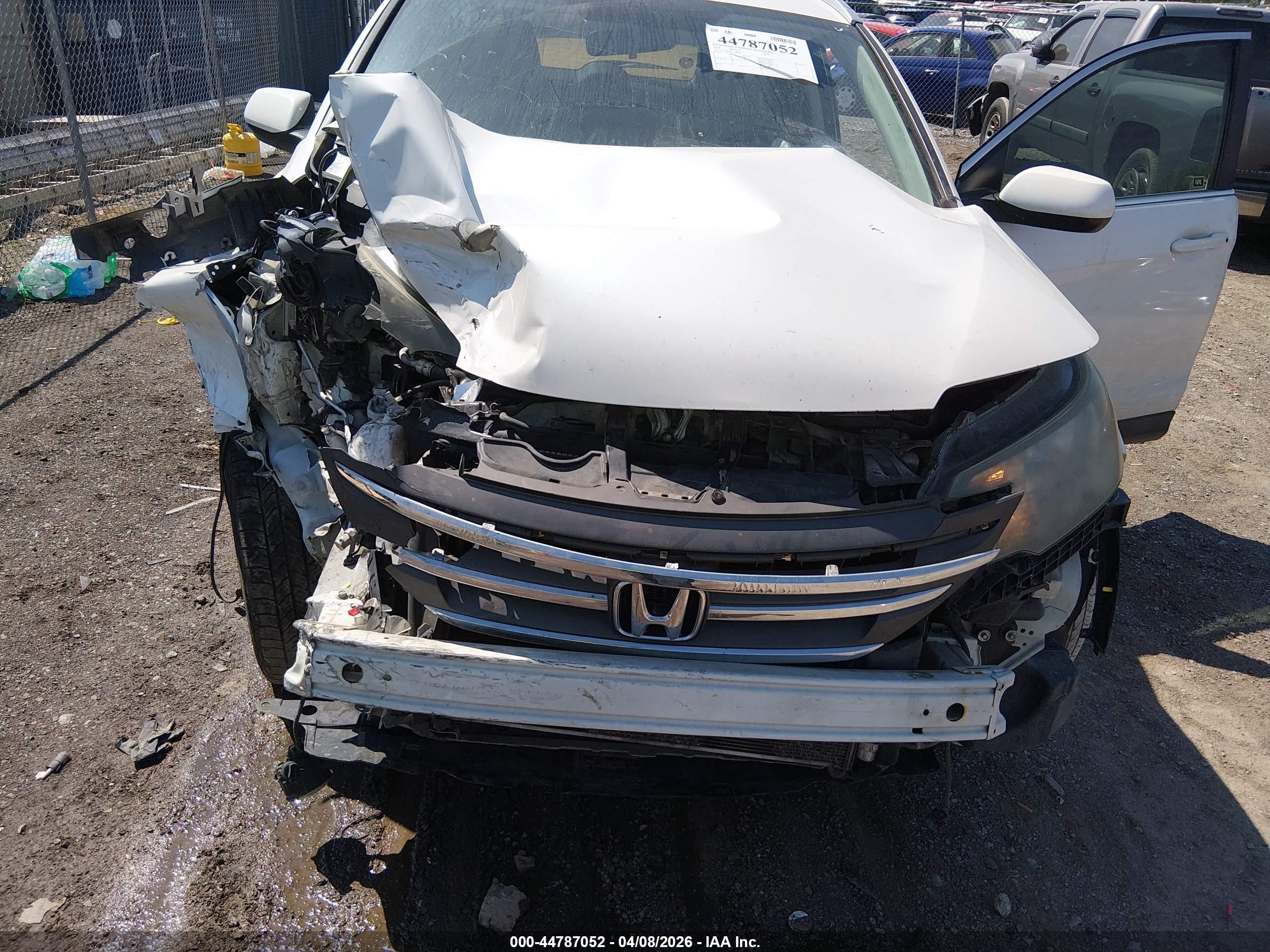 2012 Honda Cr-v Ex-l Белый vin: 5J6RM4H79CL080383