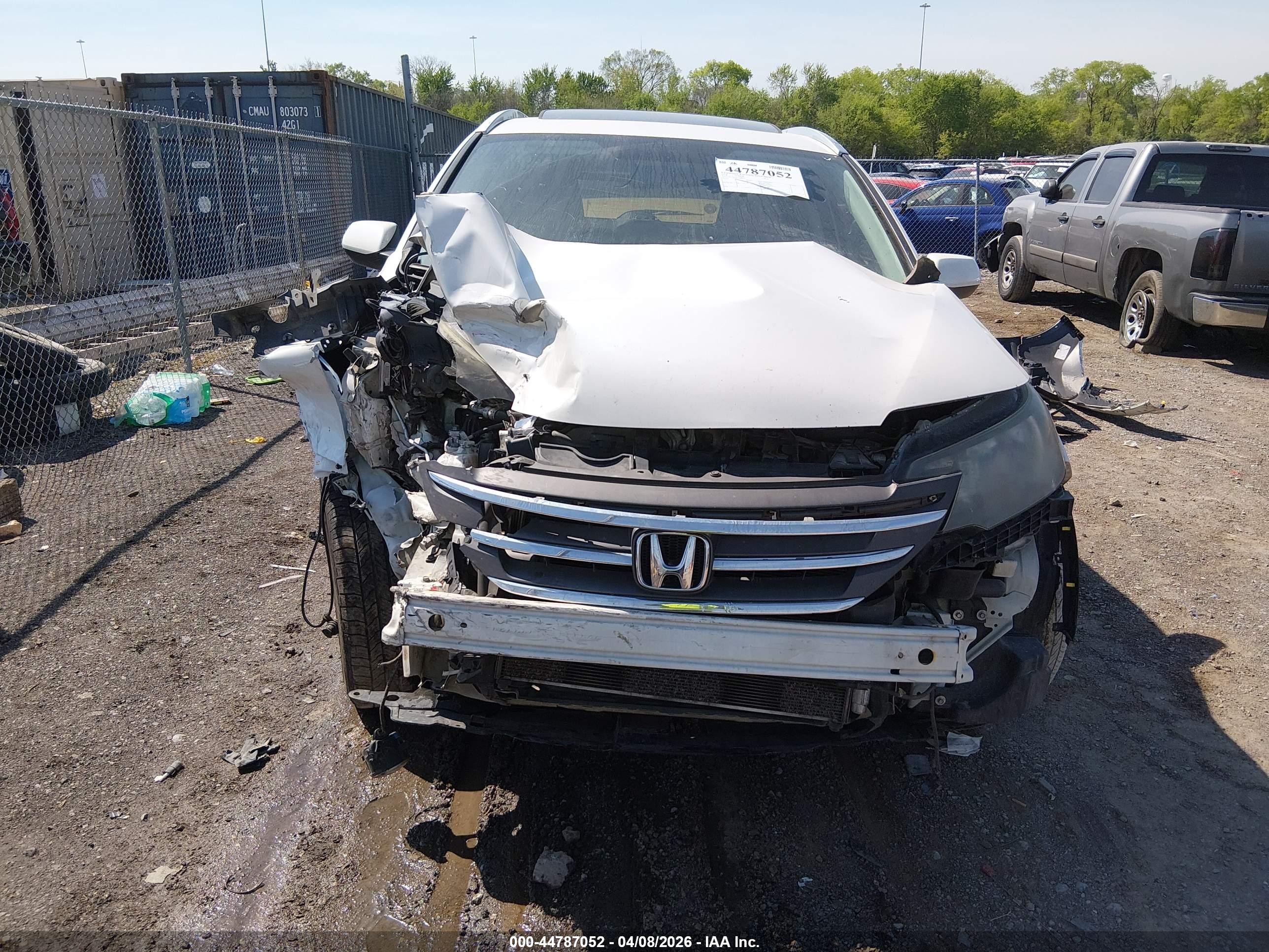 2012 Honda Cr-v Ex-l Белый vin: 5J6RM4H79CL080383