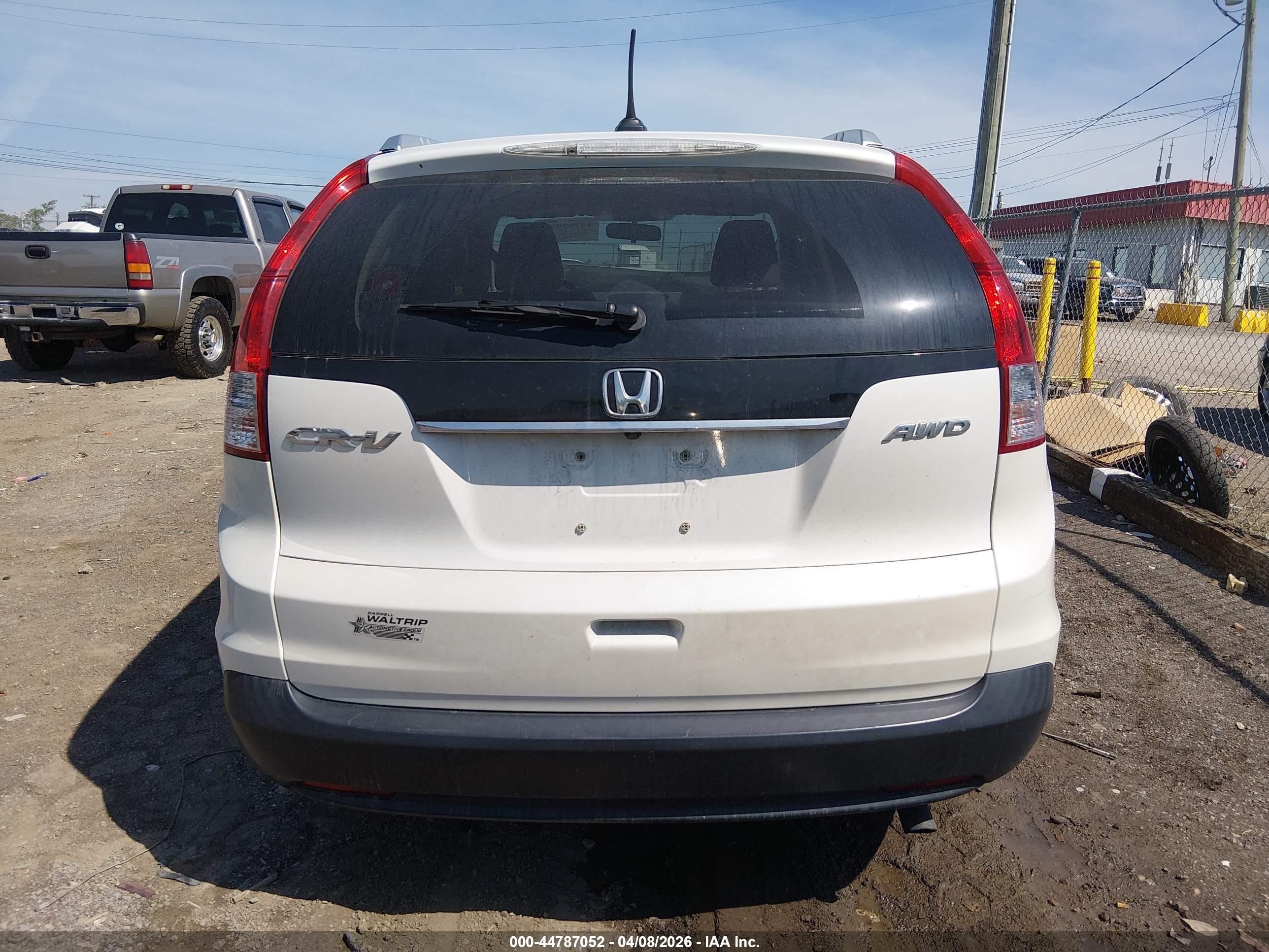 2012 Honda Cr-v Ex-l Белый vin: 5J6RM4H79CL080383