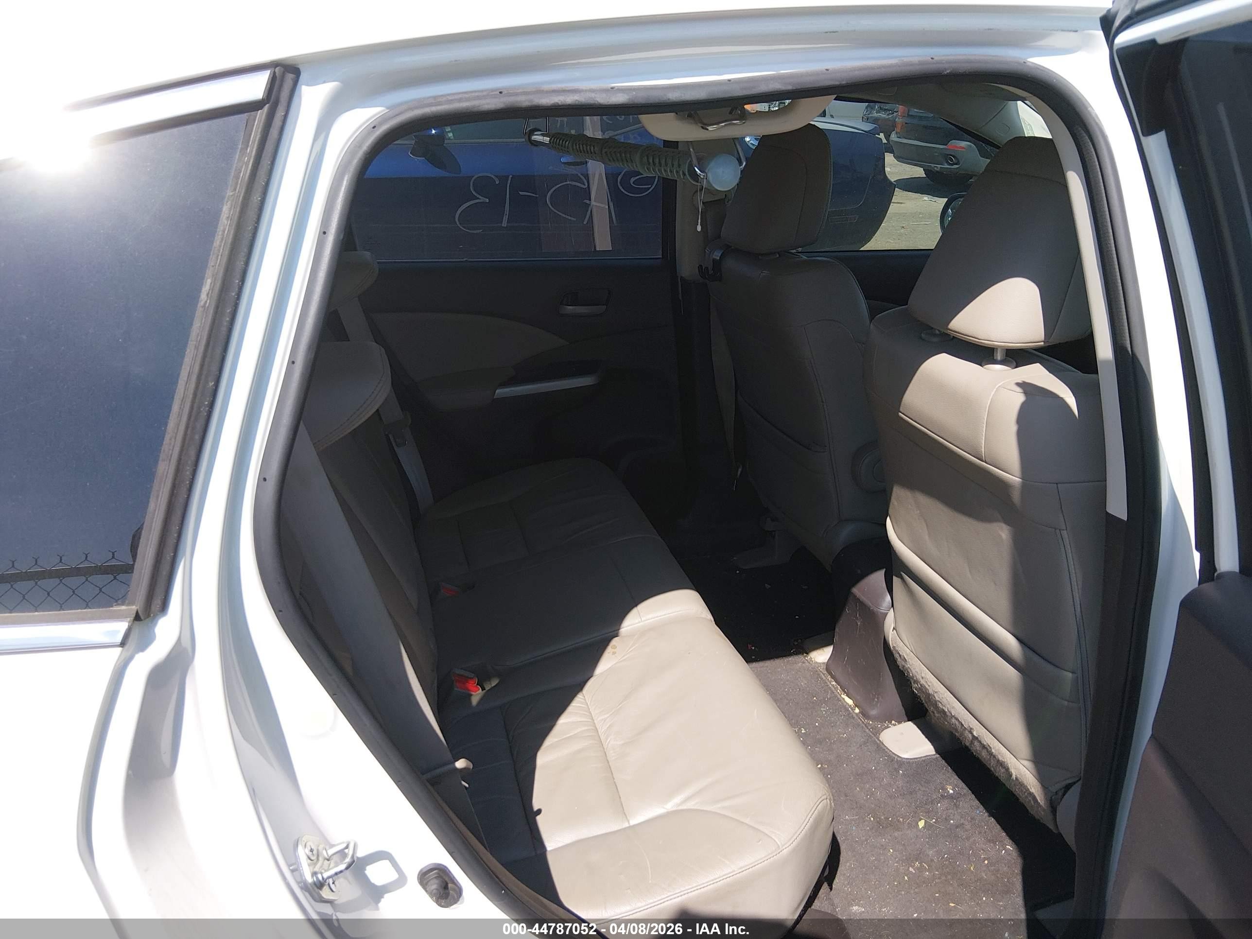 2012 Honda Cr-v Ex-l Белый vin: 5J6RM4H79CL080383