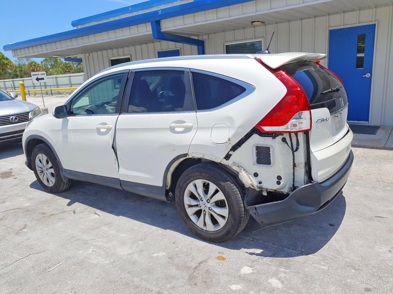 2013 Honda Cr-v Exl White vin: 5J6RM4H79DL003868