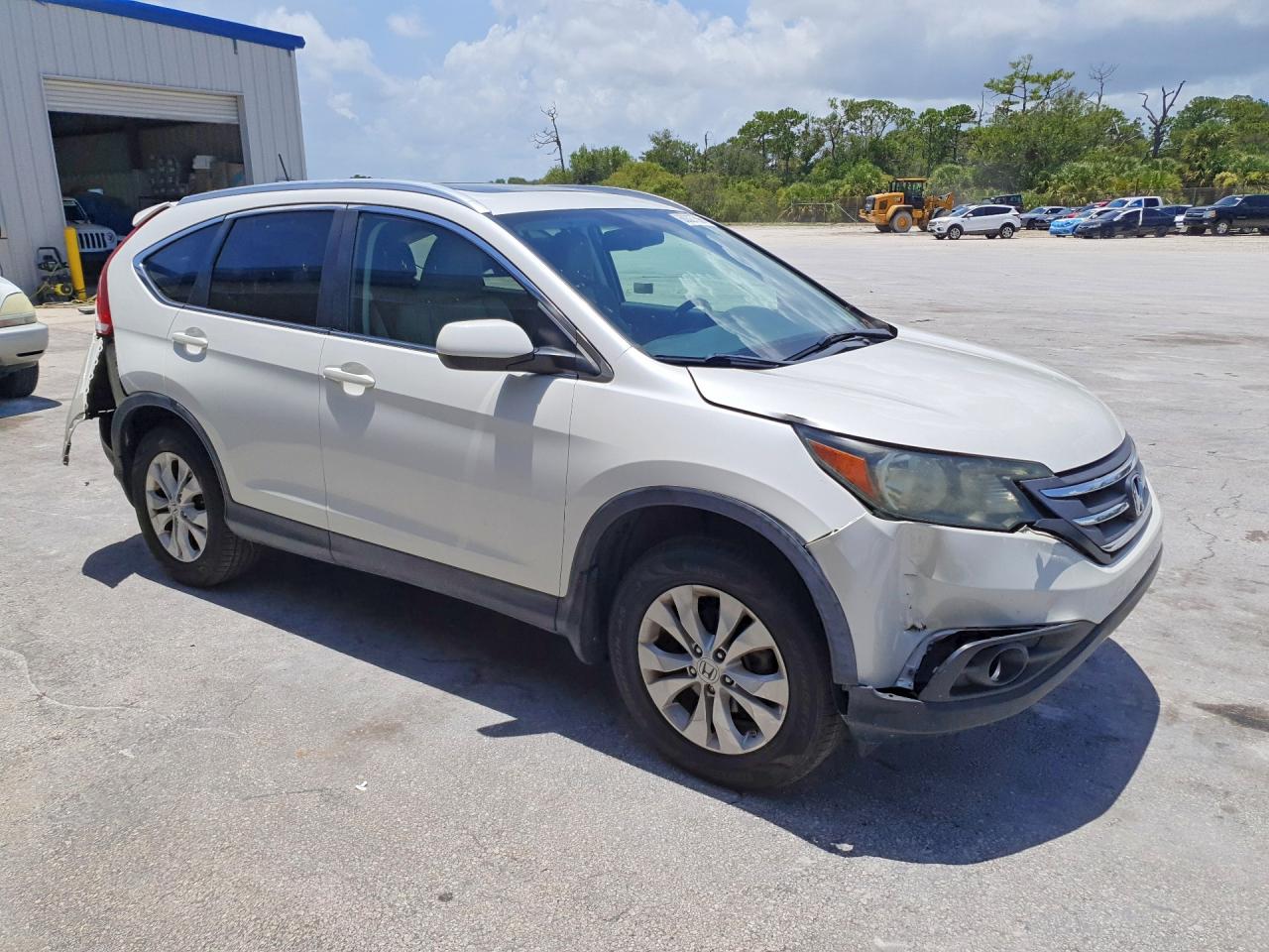 2013 Honda Cr-v Exl White vin: 5J6RM4H79DL003868